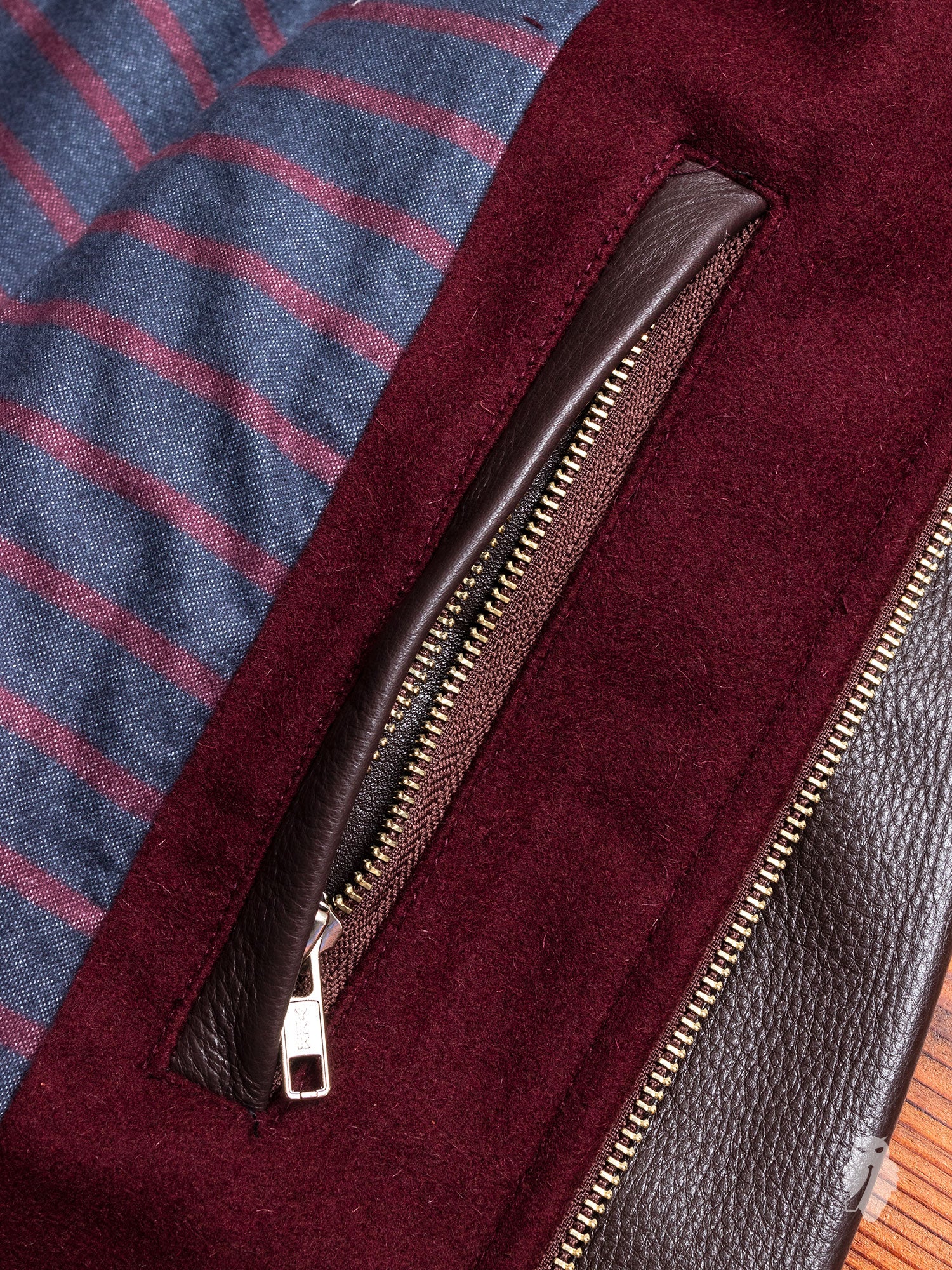 Bomber Jacket in Maroon - Image 11