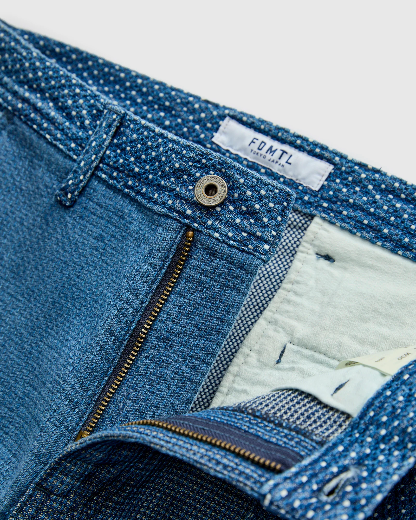 Boro Patchwork Wide Pants in Indigo 3-Year Wash - Image 6