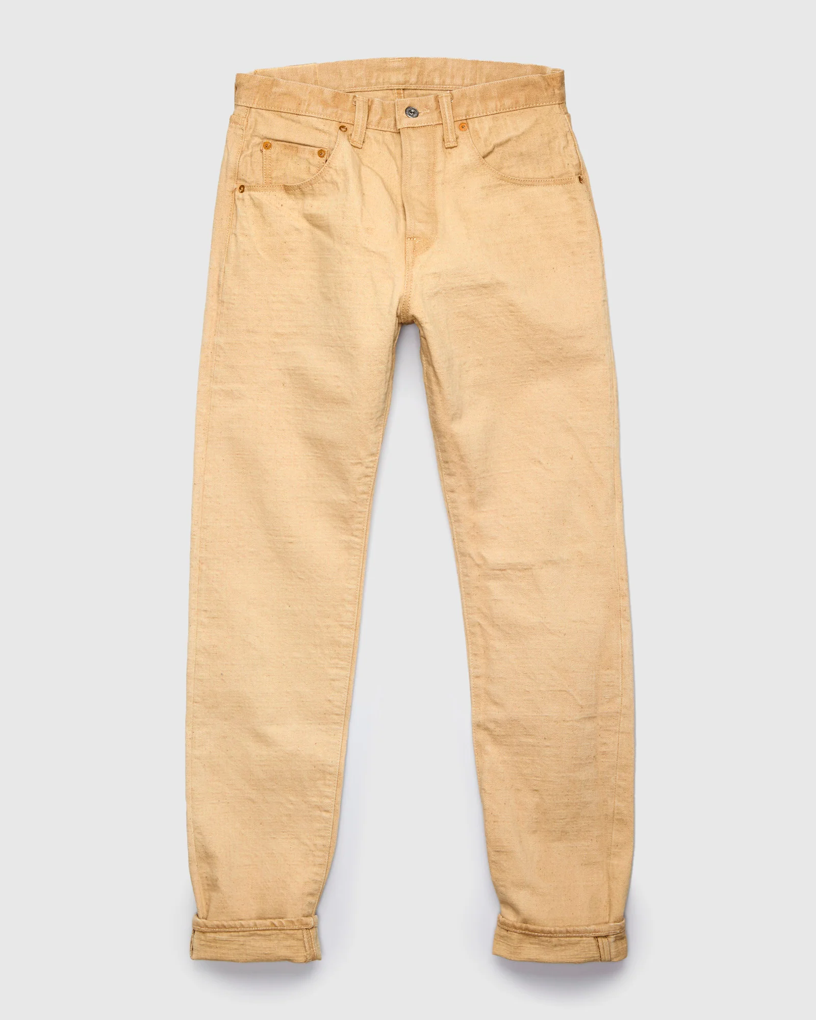 BOS211XX-SH "Shizen" 18oz Shibuki Chestnut Selvedge Denim - Relaxed Tapered Fit - Image 2