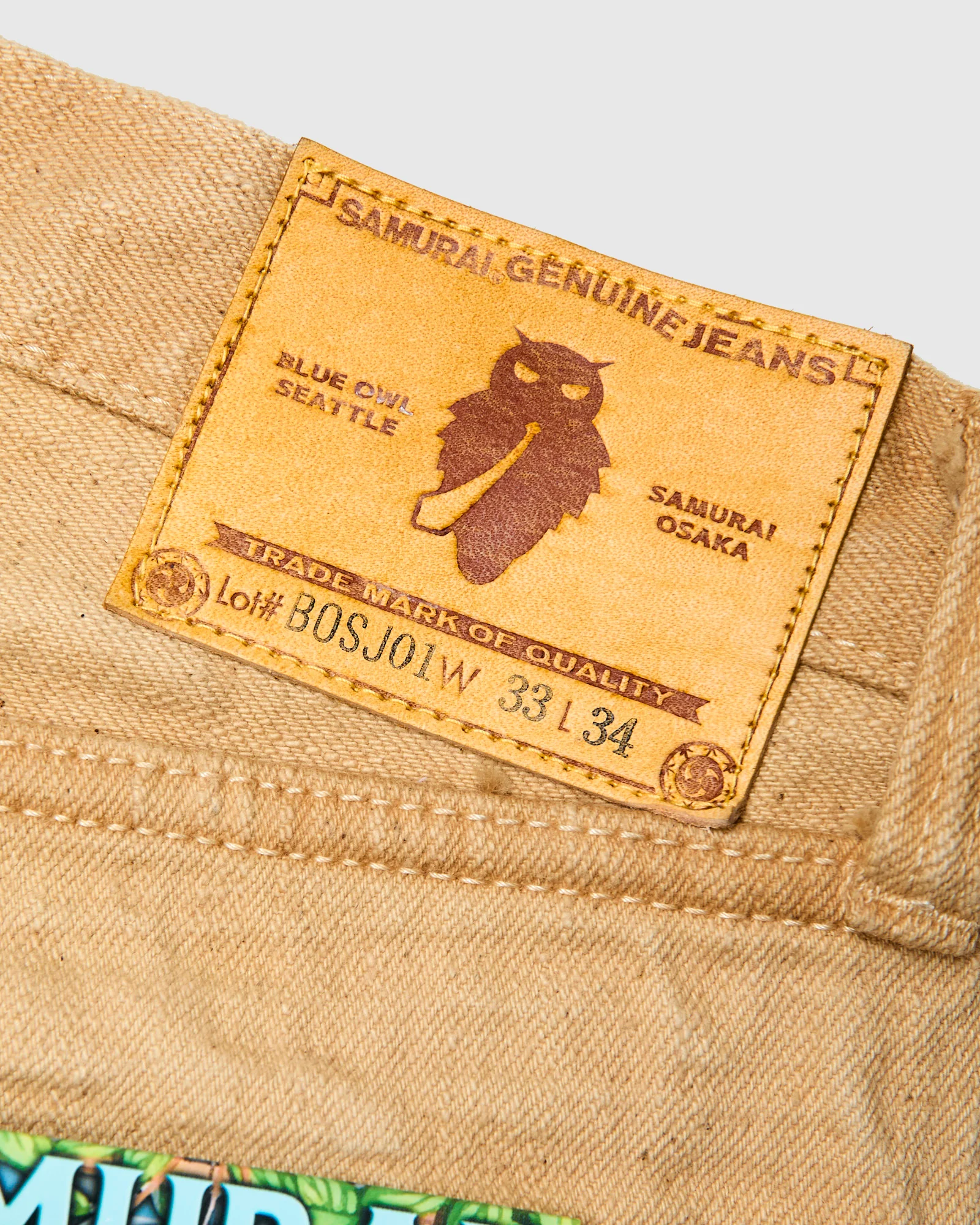 BOS211XX-SH "Shizen" 18oz Shibuki Chestnut Selvedge Denim - Relaxed Tapered Fit - Image 5