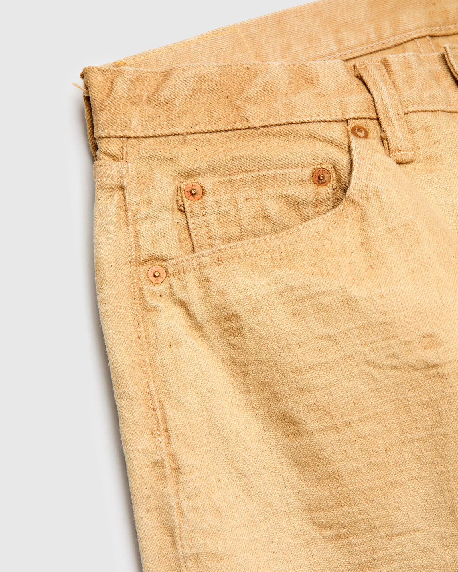 BOS710XX-SH "Shizen" 18oz Shibuki Chestnut Selvedge Denim - Slim Straight Fit - Image 7