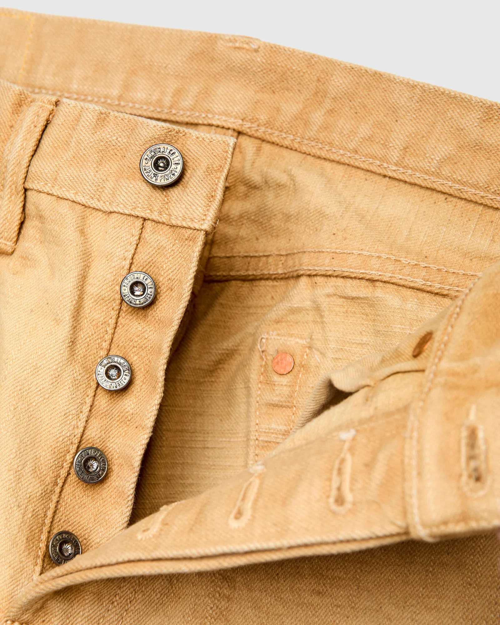 BOS710XX-SH "Shizen" 18oz Shibuki Chestnut Selvedge Denim - Slim Straight Fit - Image 9