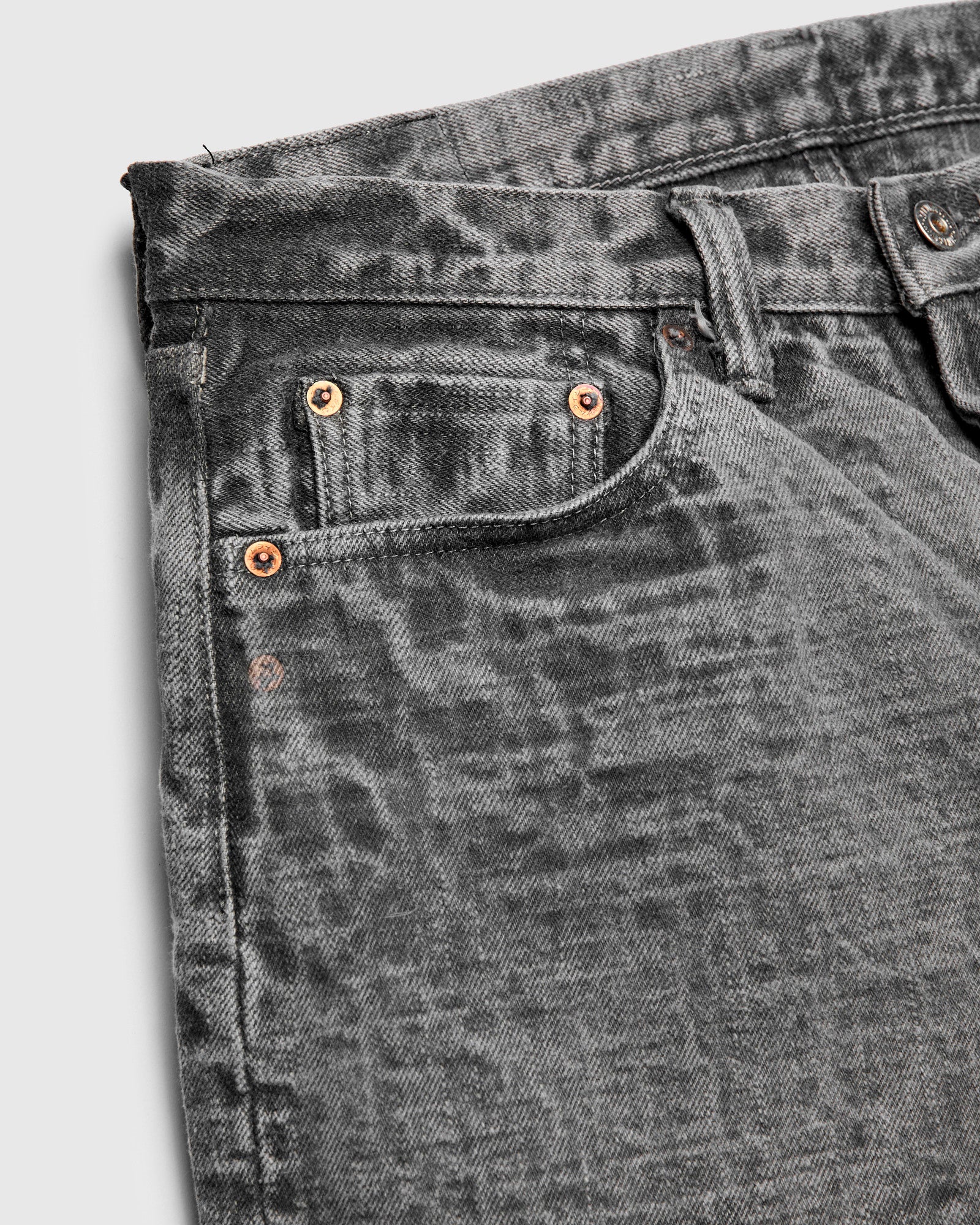 BOS710XX-SU "Shizen" 18oz Sumi Ink Selvedge Denim - Slim Straight Fit - Image 7