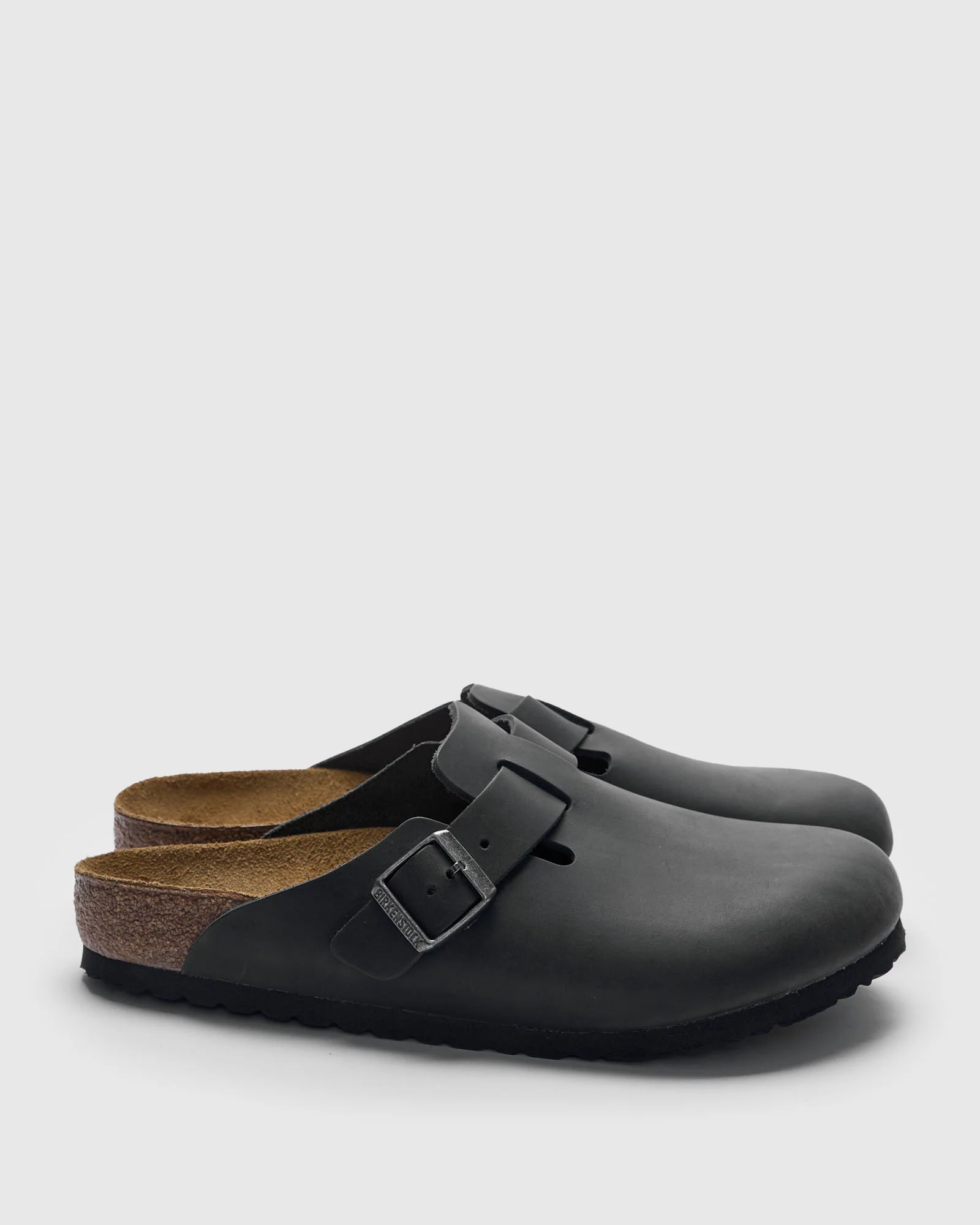 Boston Clog in Black Oil Leather - Image 3