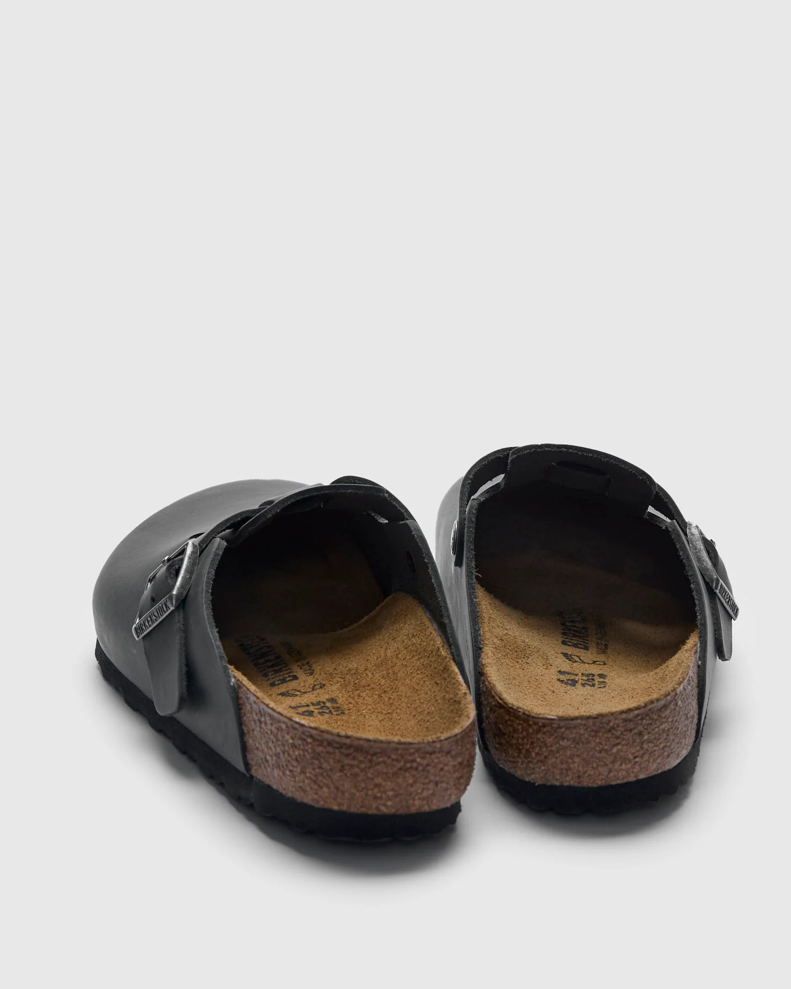 Boston Clog in Black Oil Leather - Image 5