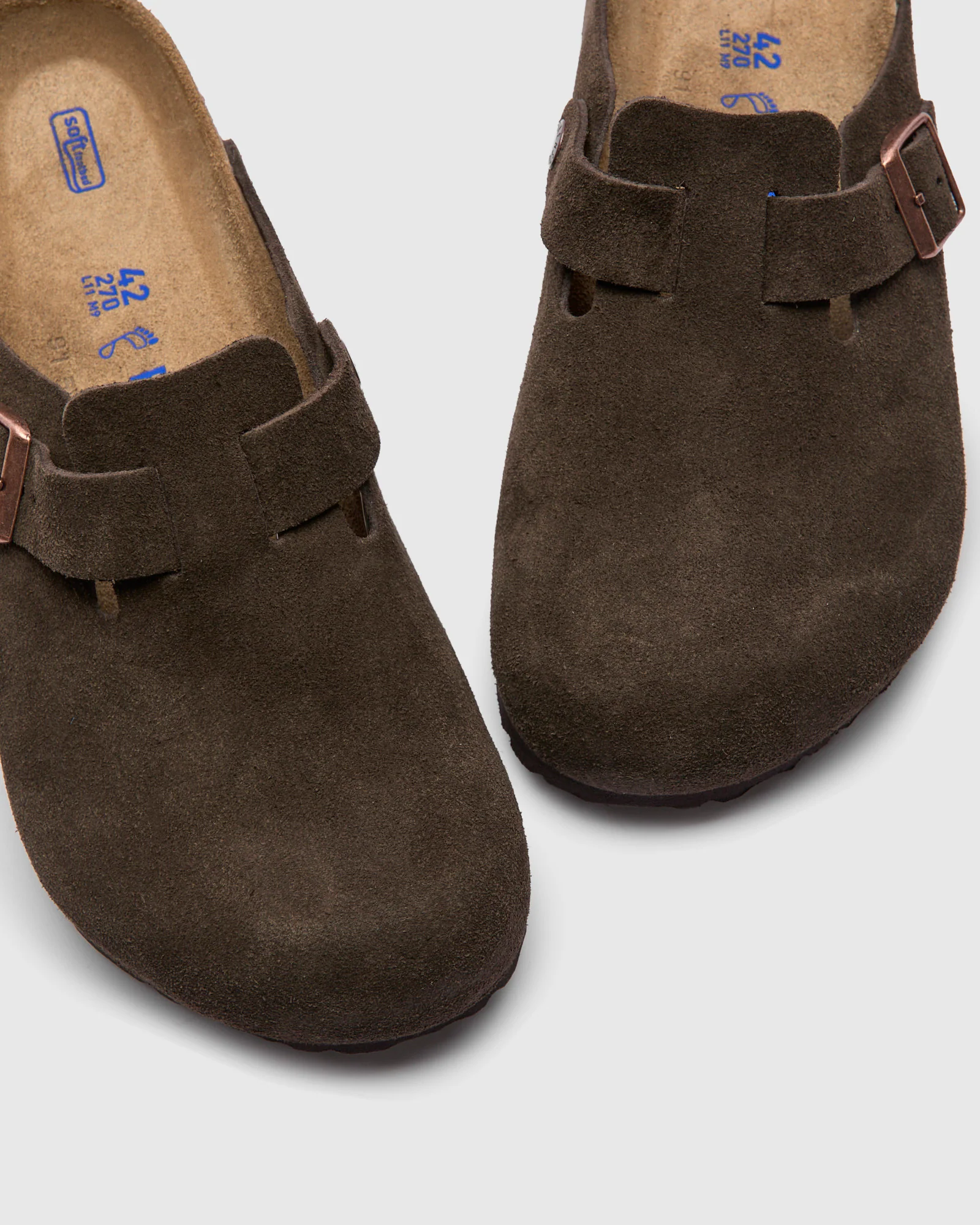 Boston Clog in Mocha Suede SFB - Image 8