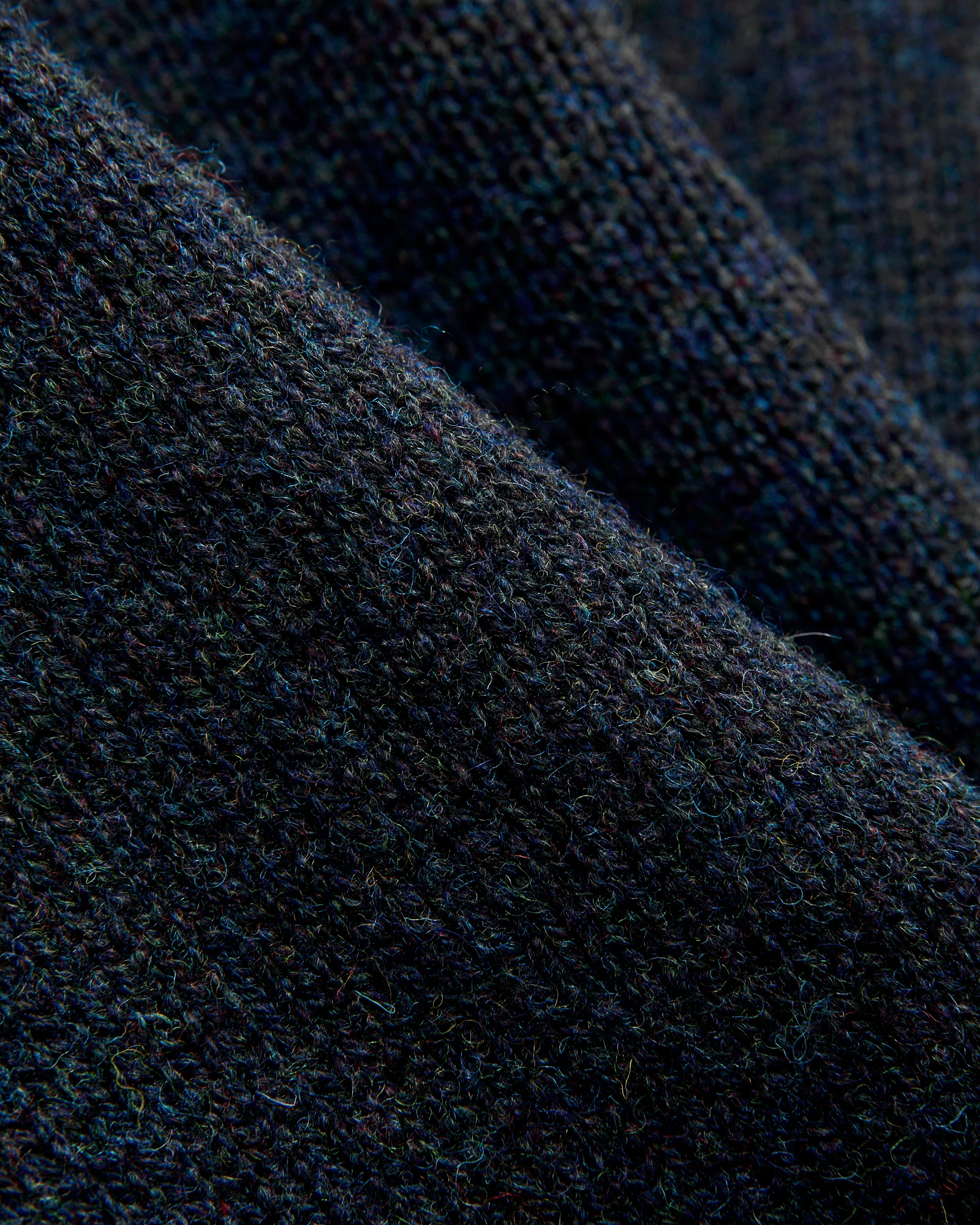 "Boxy Space Knit" Wool Sweater in Storm - Image 2