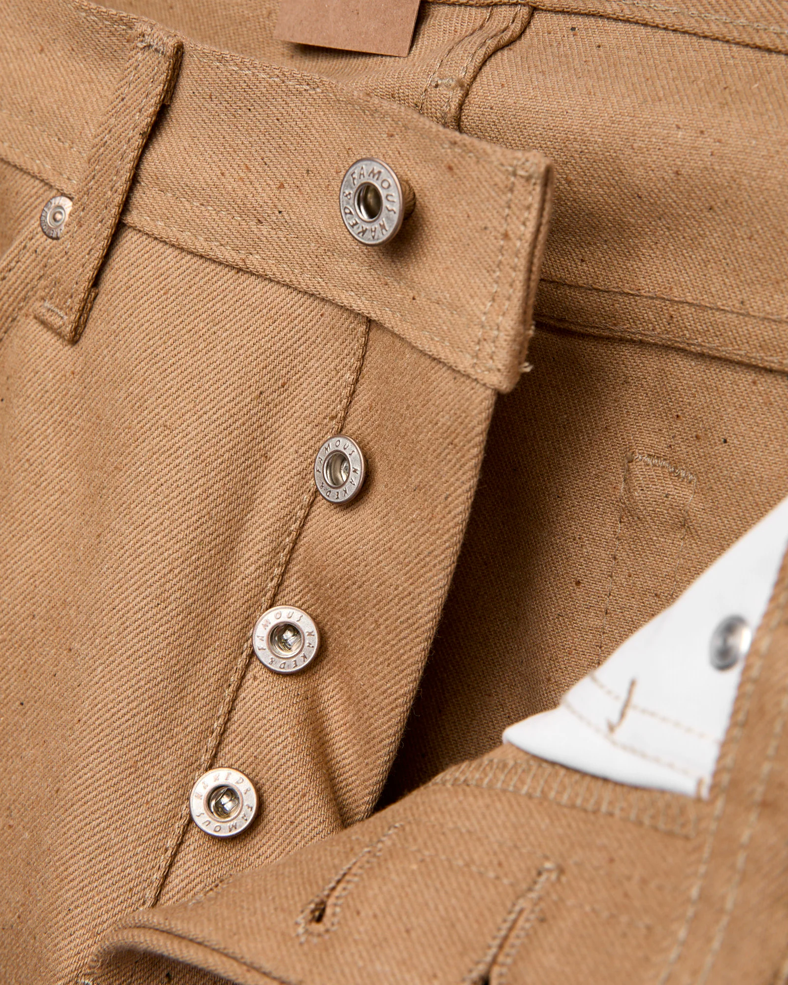 "Brown Fox" 13oz FoxFibre® Brown Selvedge Denim - Weird Guy Fit - Image 7