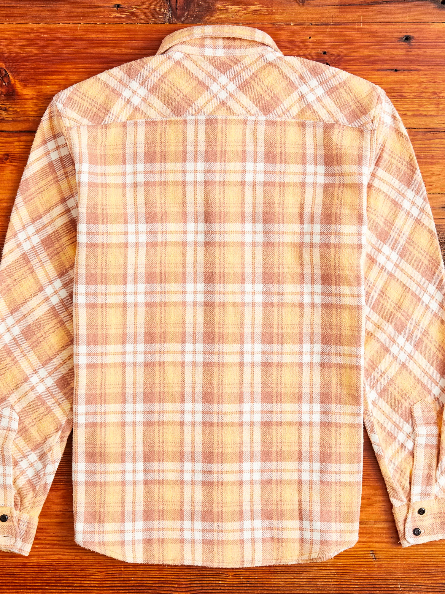 Bryson Flannel Shirt in Sunfaded Ochre - Image 9
