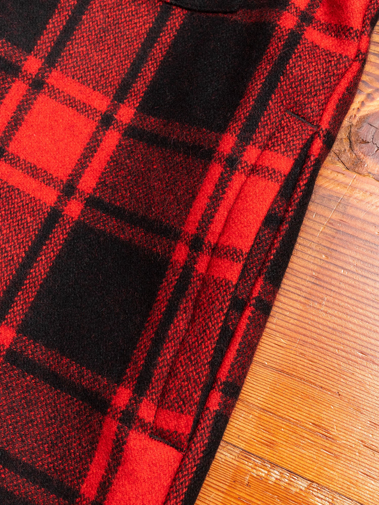 Buffalo Check CPO Shirt in Red - Image 6