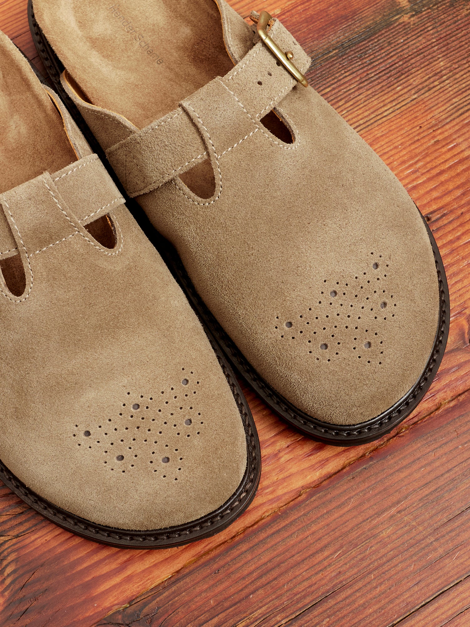 Buggs Suede Mule in Khaki Beige - Image 3
