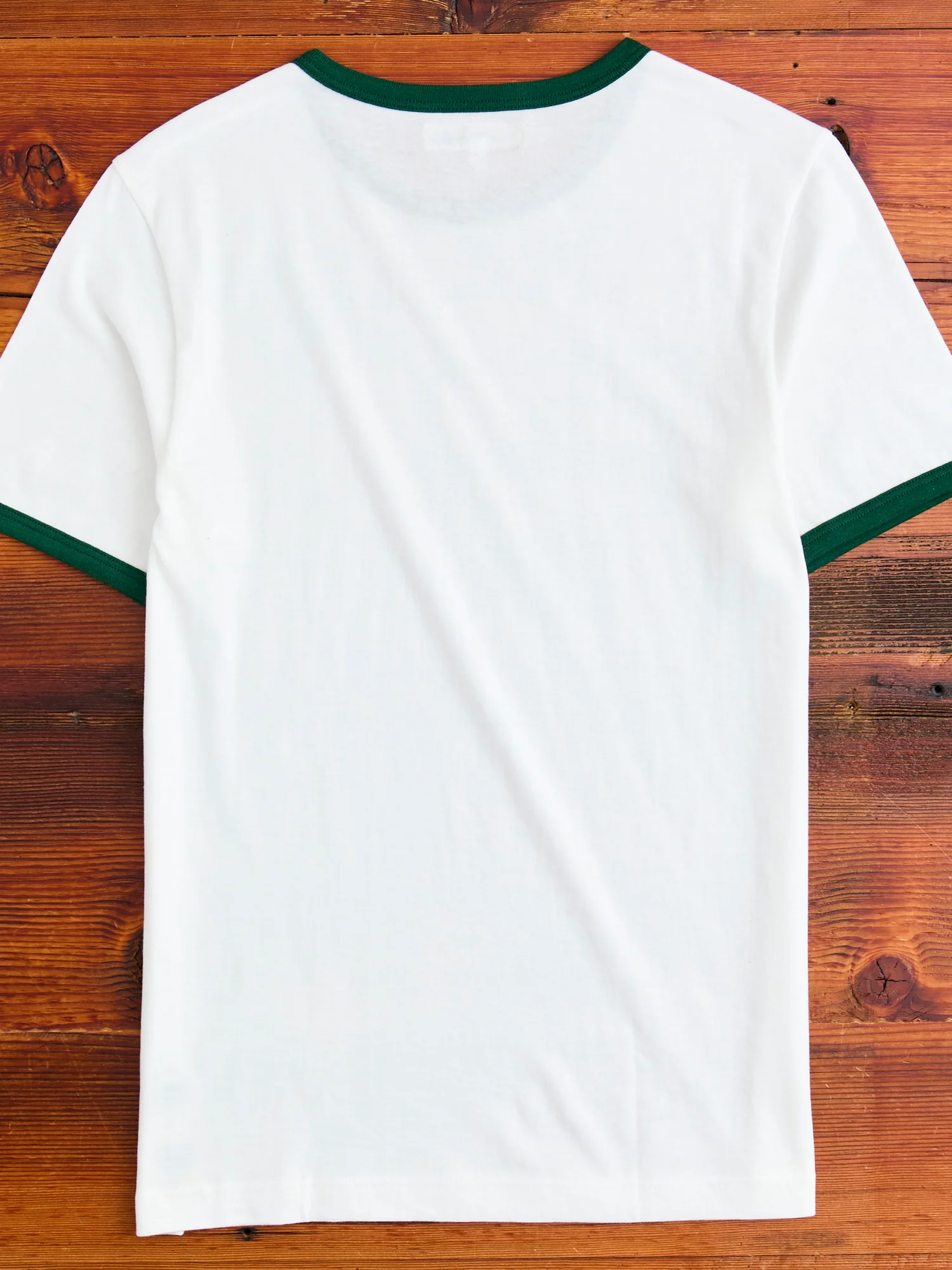 C1950s "Good Originals" 5.5oz Loopwheel T-Shirt in Green/White - Image 8