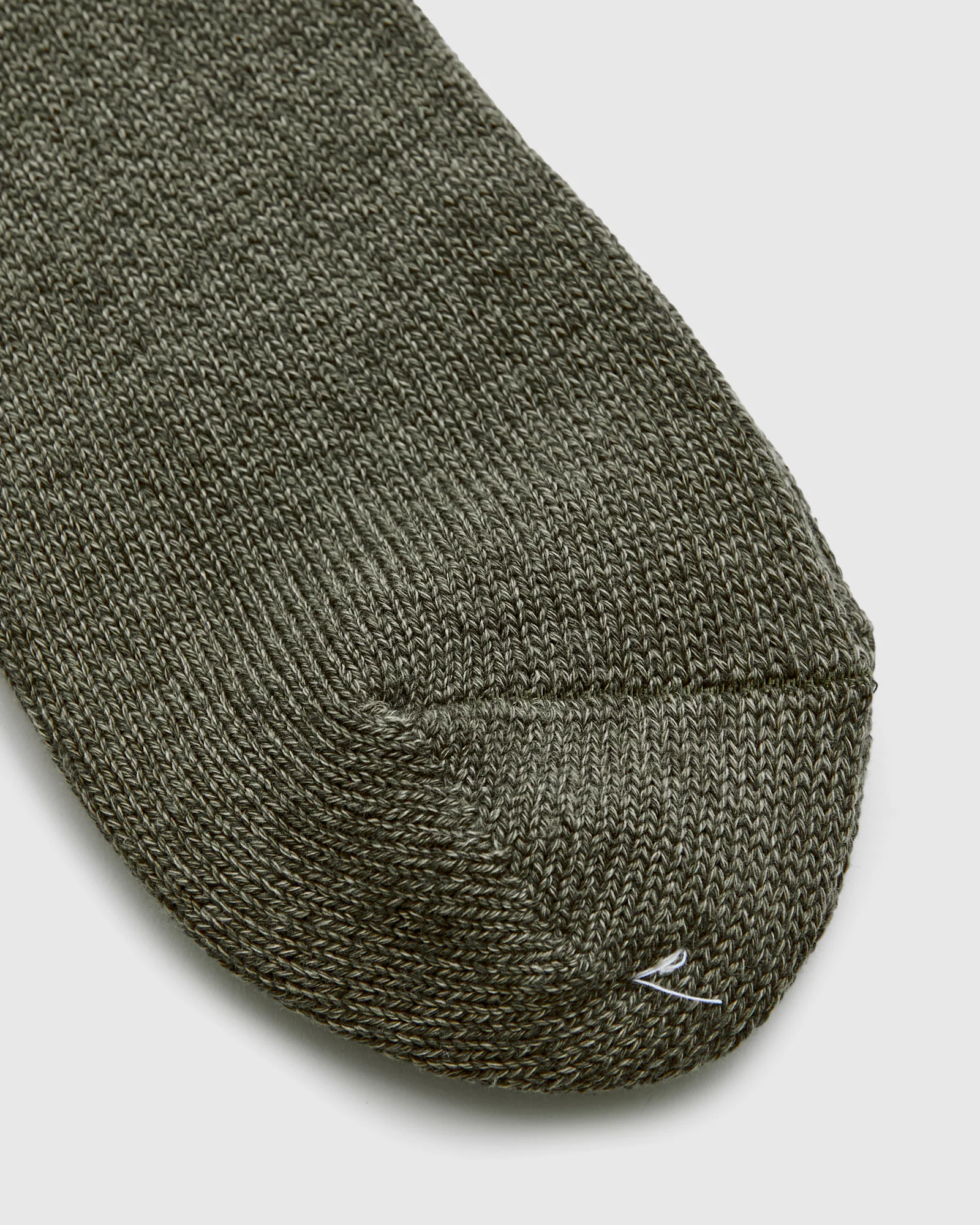 Cabin Stripe Crew Sock in Moss - Image 3