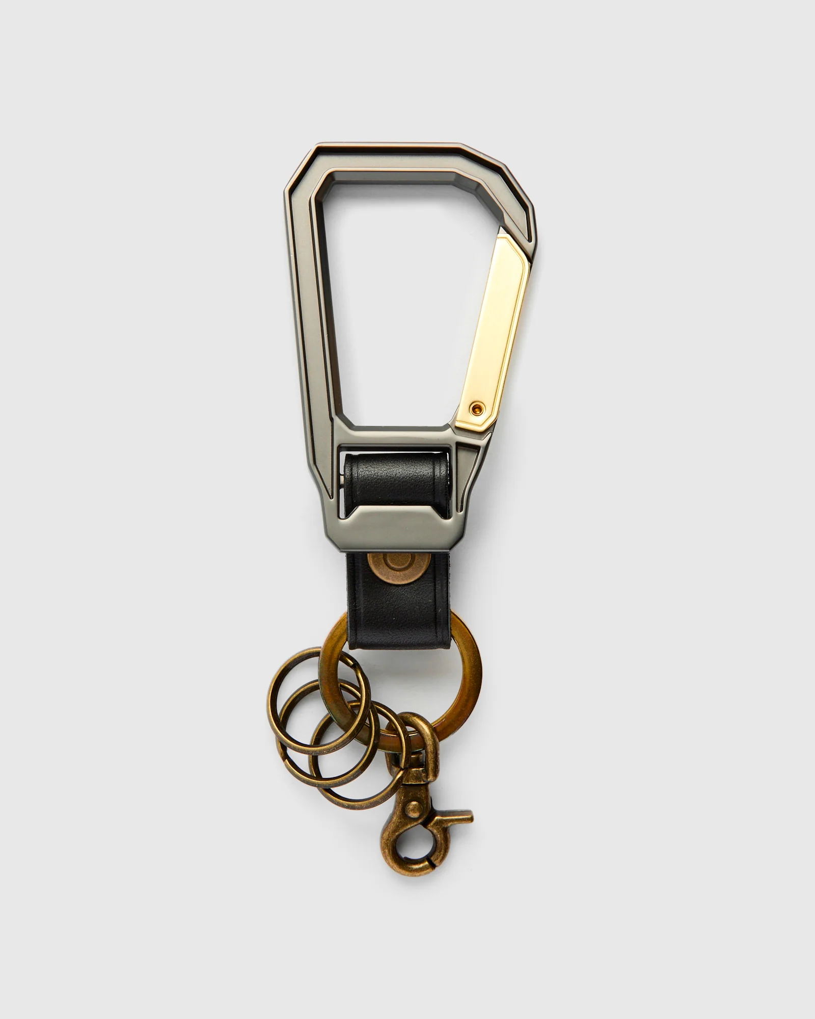 Carabiner Keychain in Black - Image 4