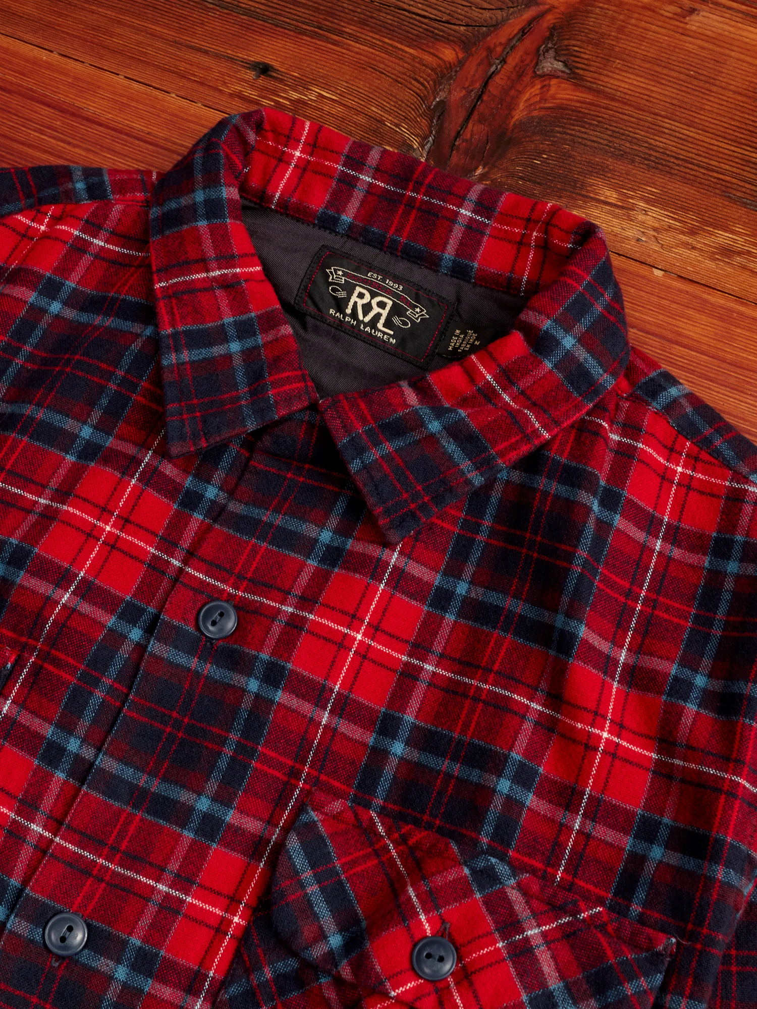 Carter Camp Shirt in Red Plaid - Image 3