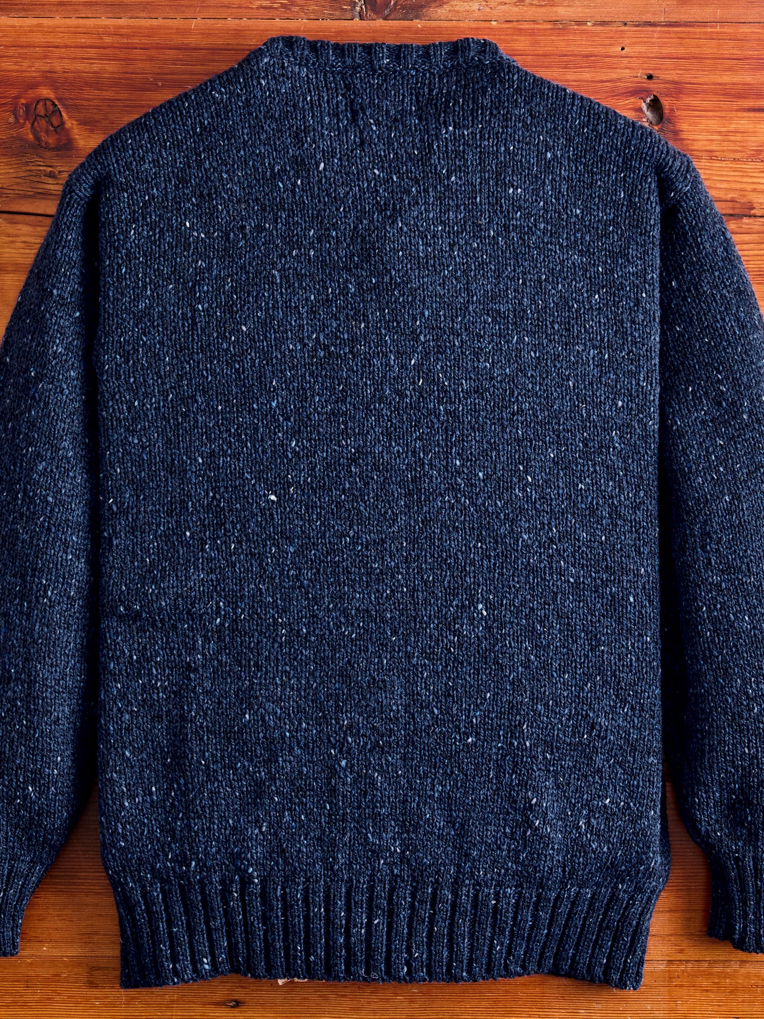 "Cats in Space" Wool Sweater in Blue - Image 7