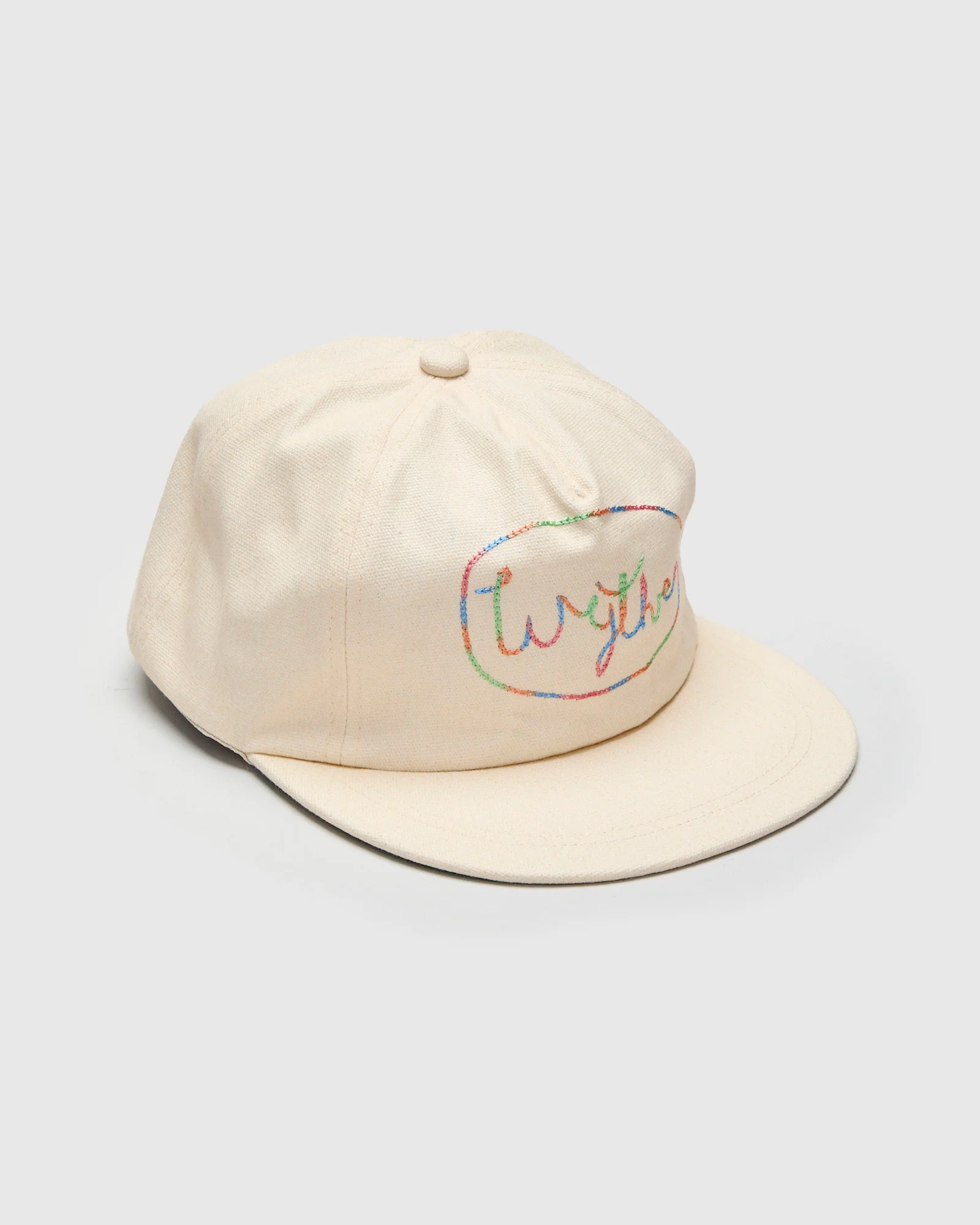 Chainstitch Canvas Ranch Hat in Cream