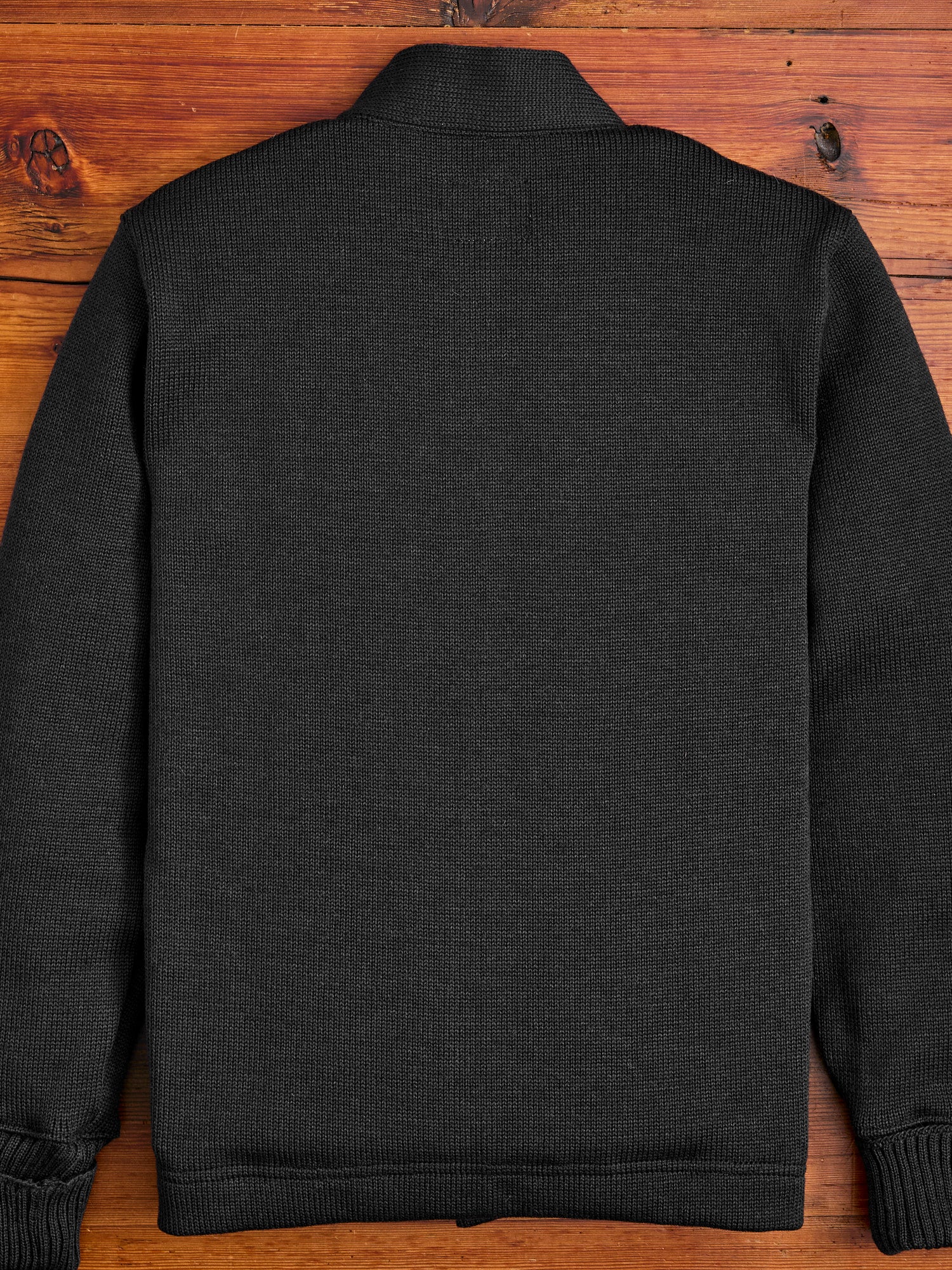 Classic Cardigan in Dark Charcoal - Image 9