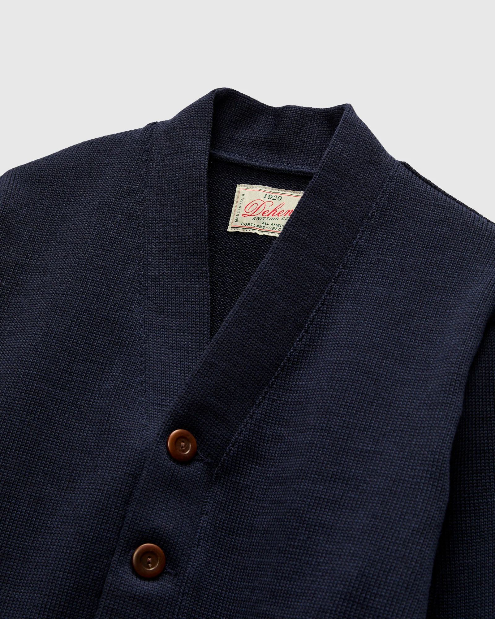 Classic Cardigan in Dark Navy - Image 3
