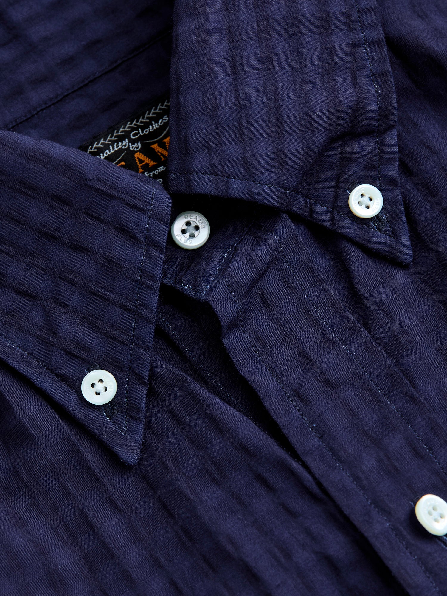 Classic Fit Short Sleeve Button-Down Shirt in Indigo Fade - Image 4