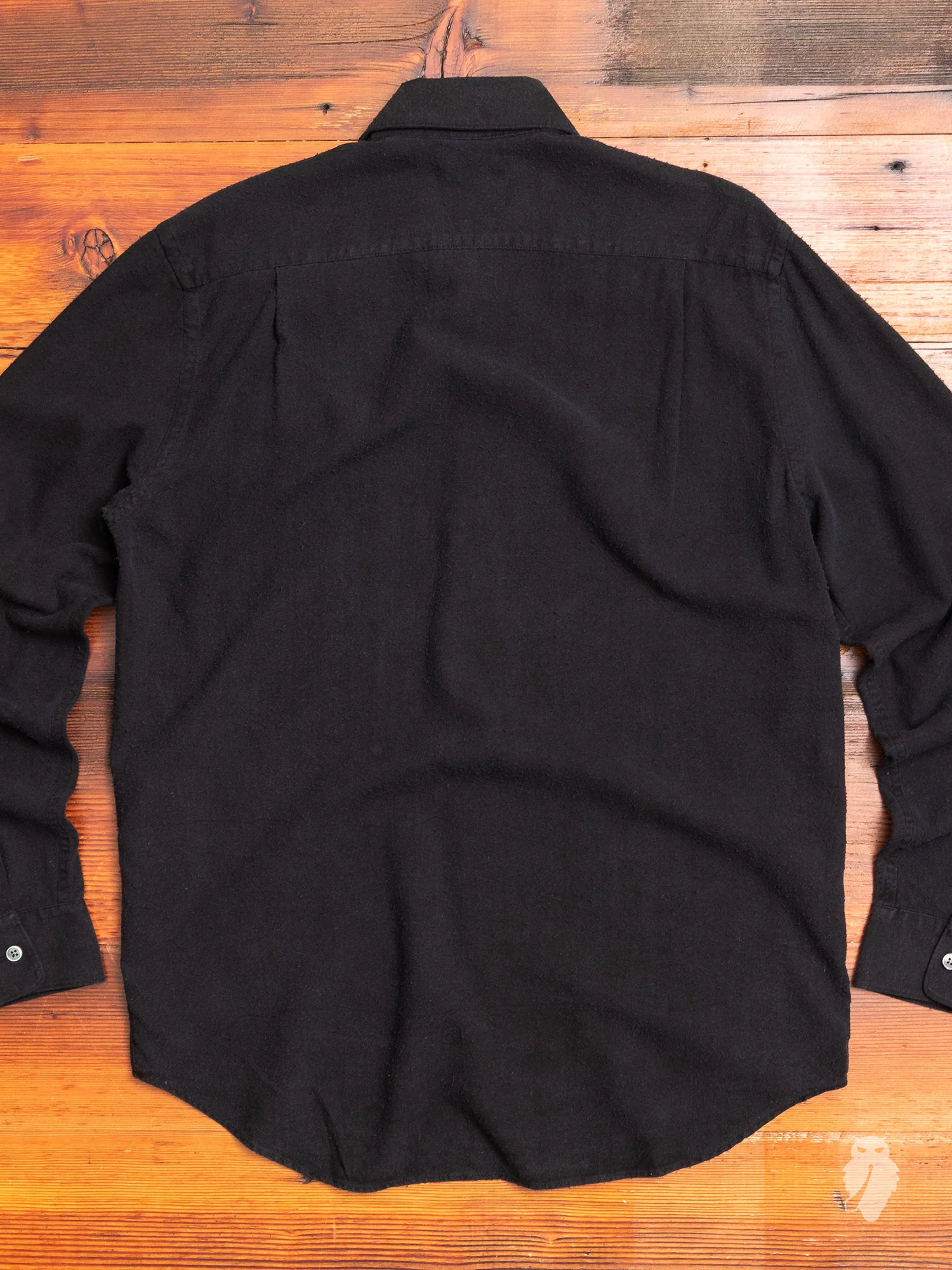 Classic Shirt in Black Silk - Image 8