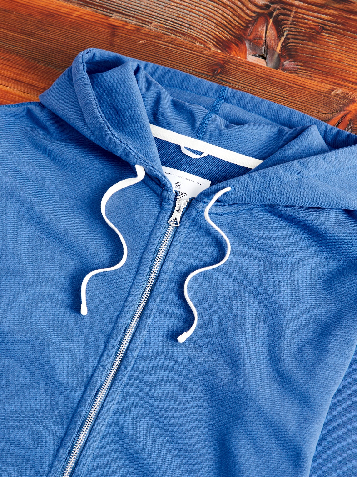 Classic Zip Hoodie in Lapis - Image 2