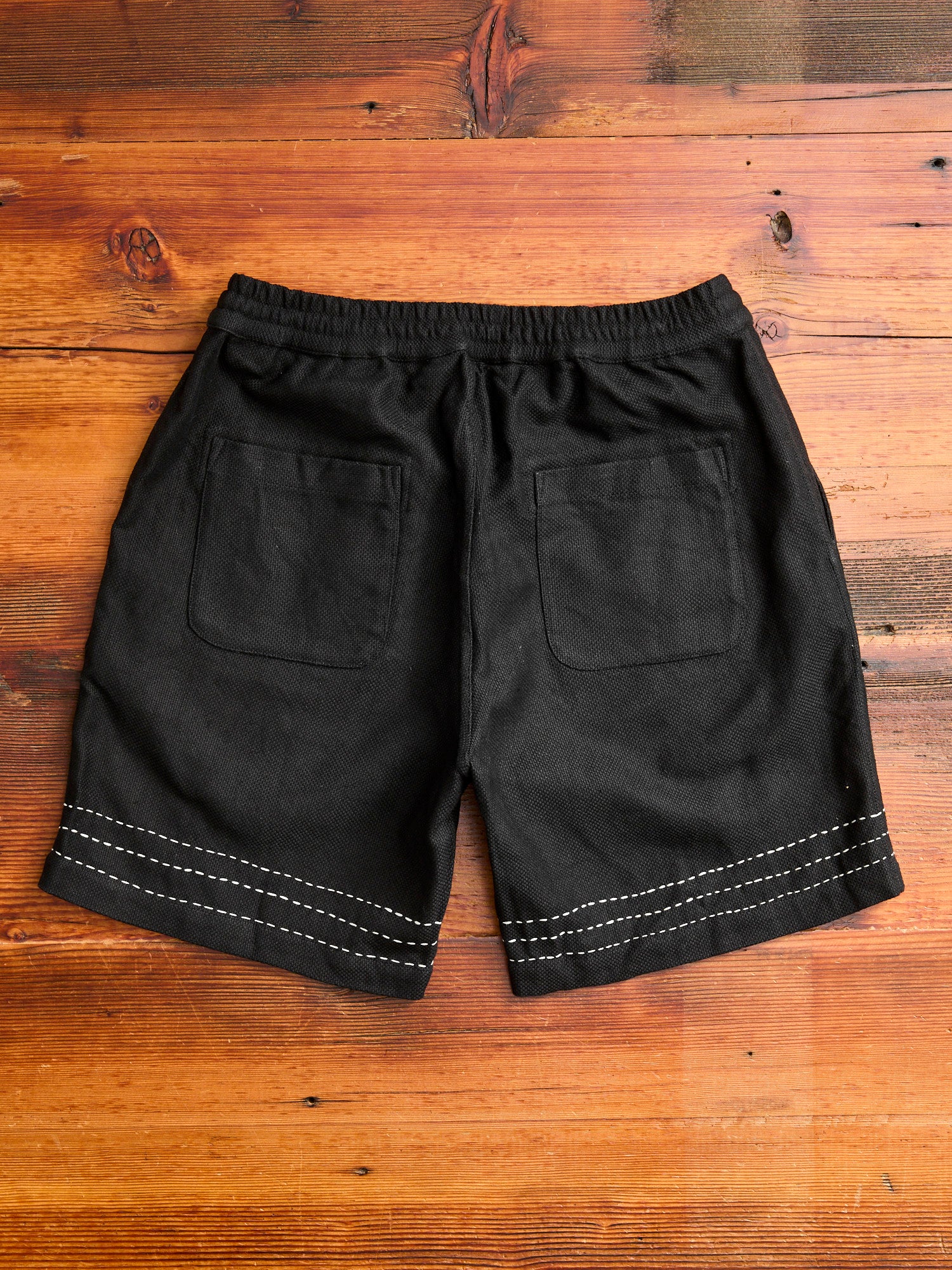 Club Short in Black Hand Stitch - Image 9