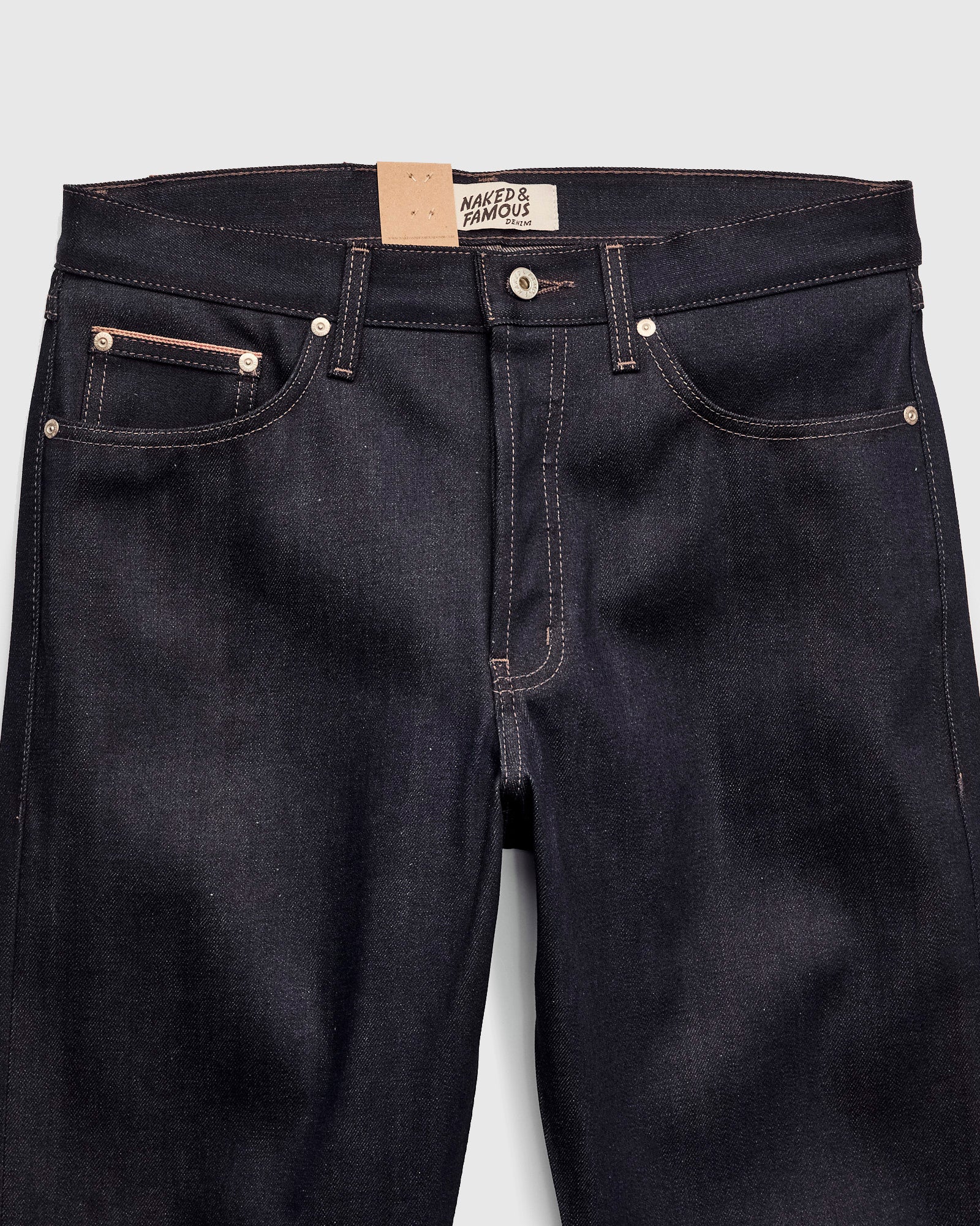"Coffee Dye" 12.5oz Selvedge Denim - True Guy Fit - Image 5