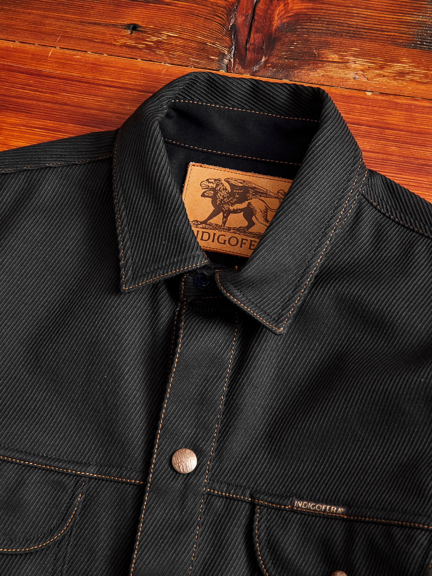Copeland Kersey Shirt in Gunmetal - Image 3
