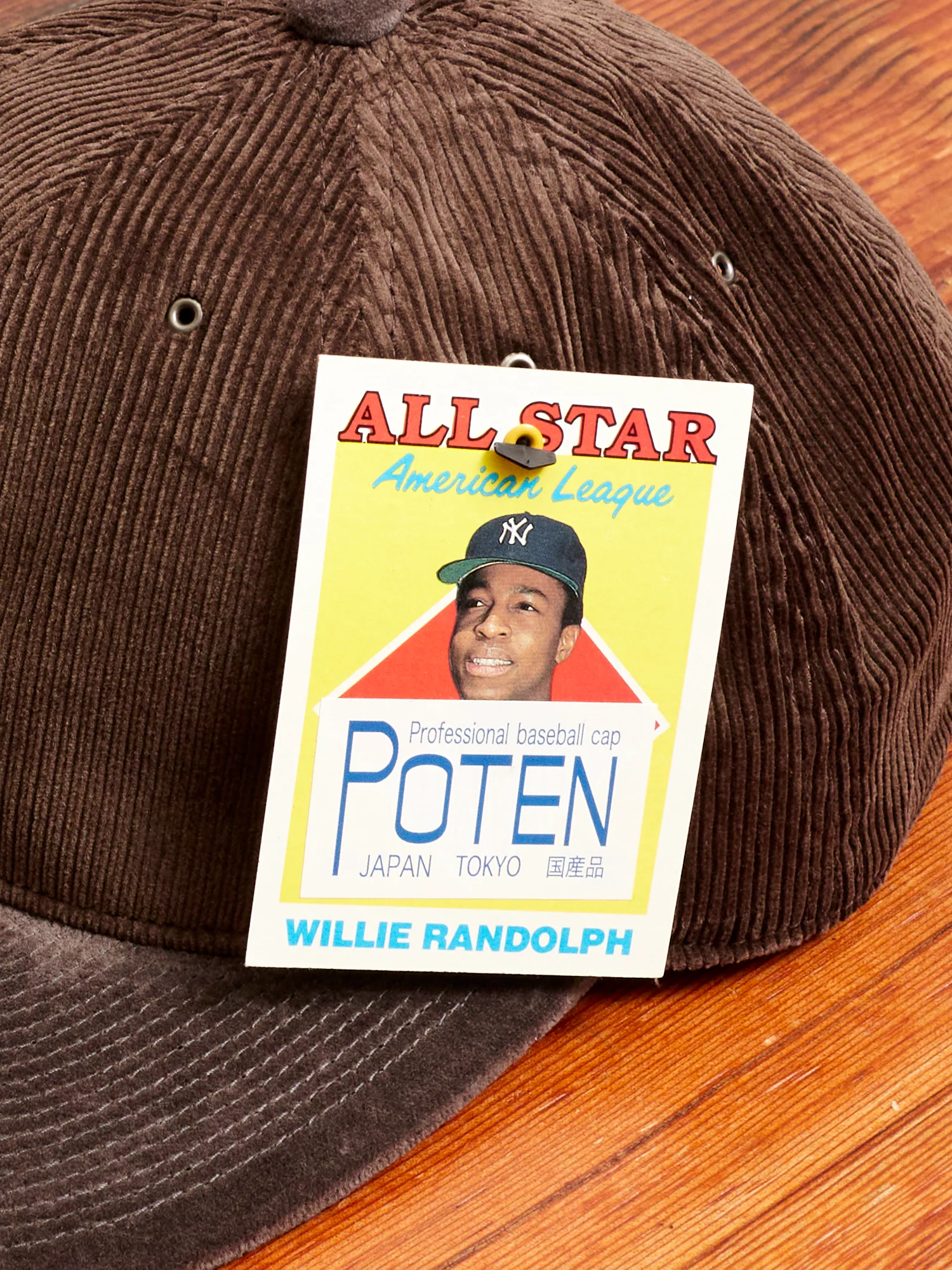 Cord & Velvet Cap in Brown - Image 3