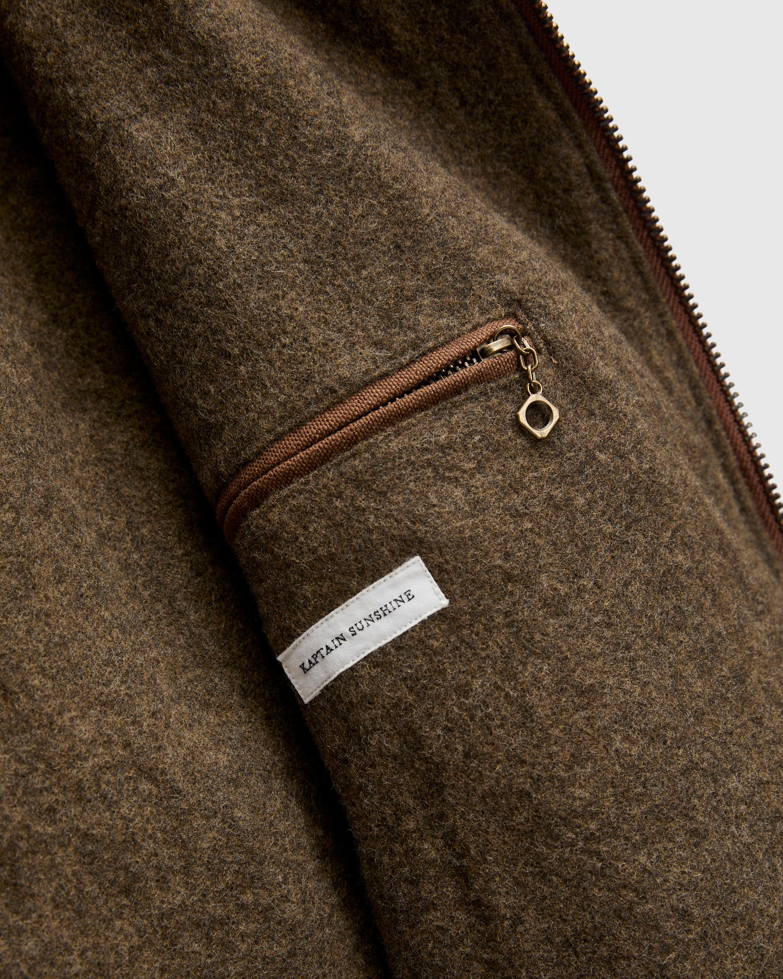 Cotton Hemp Hoody Jacket in Kakishibu - Image 8