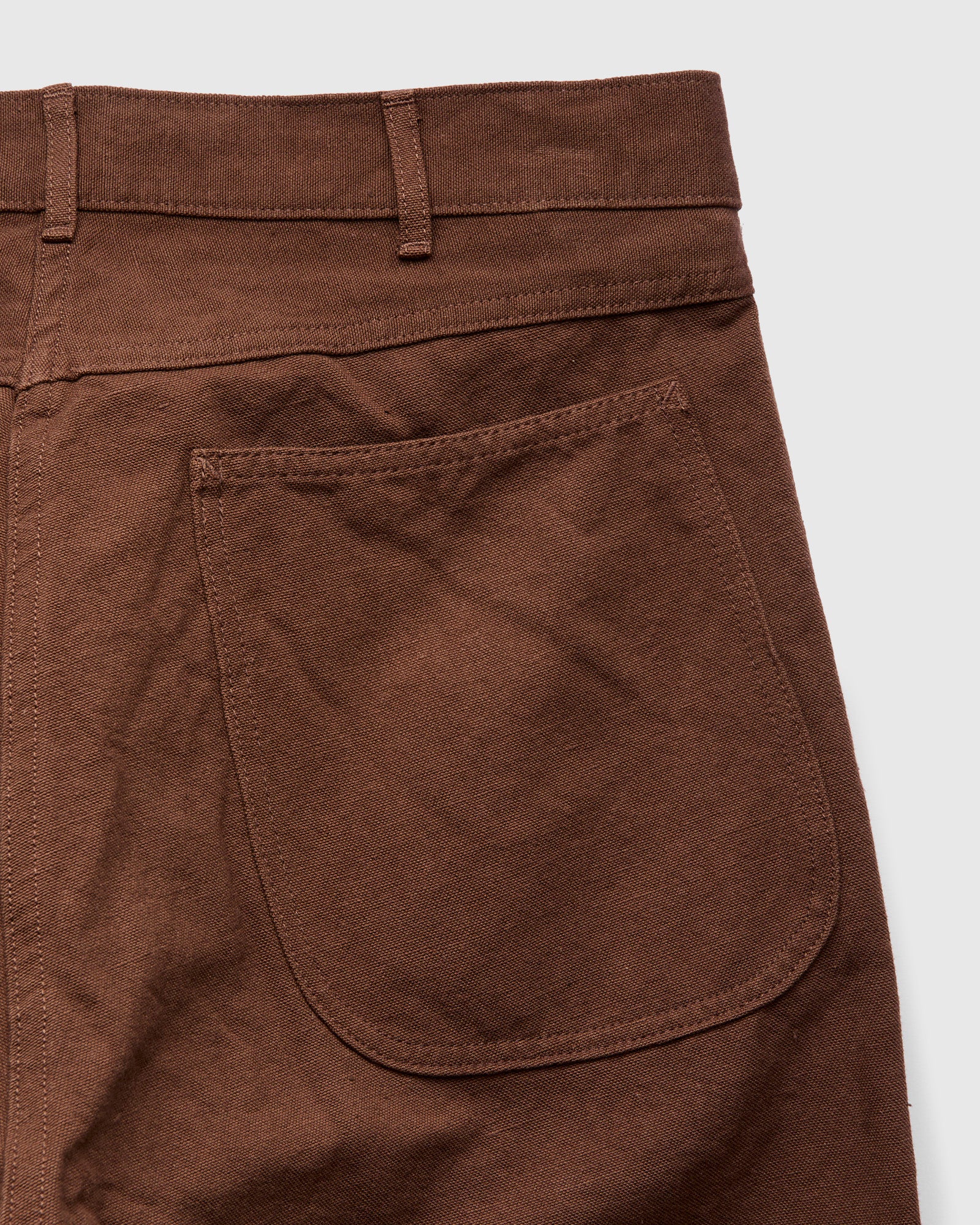 Cotton Hemp Painter Pants in Kakishibu - Image 3