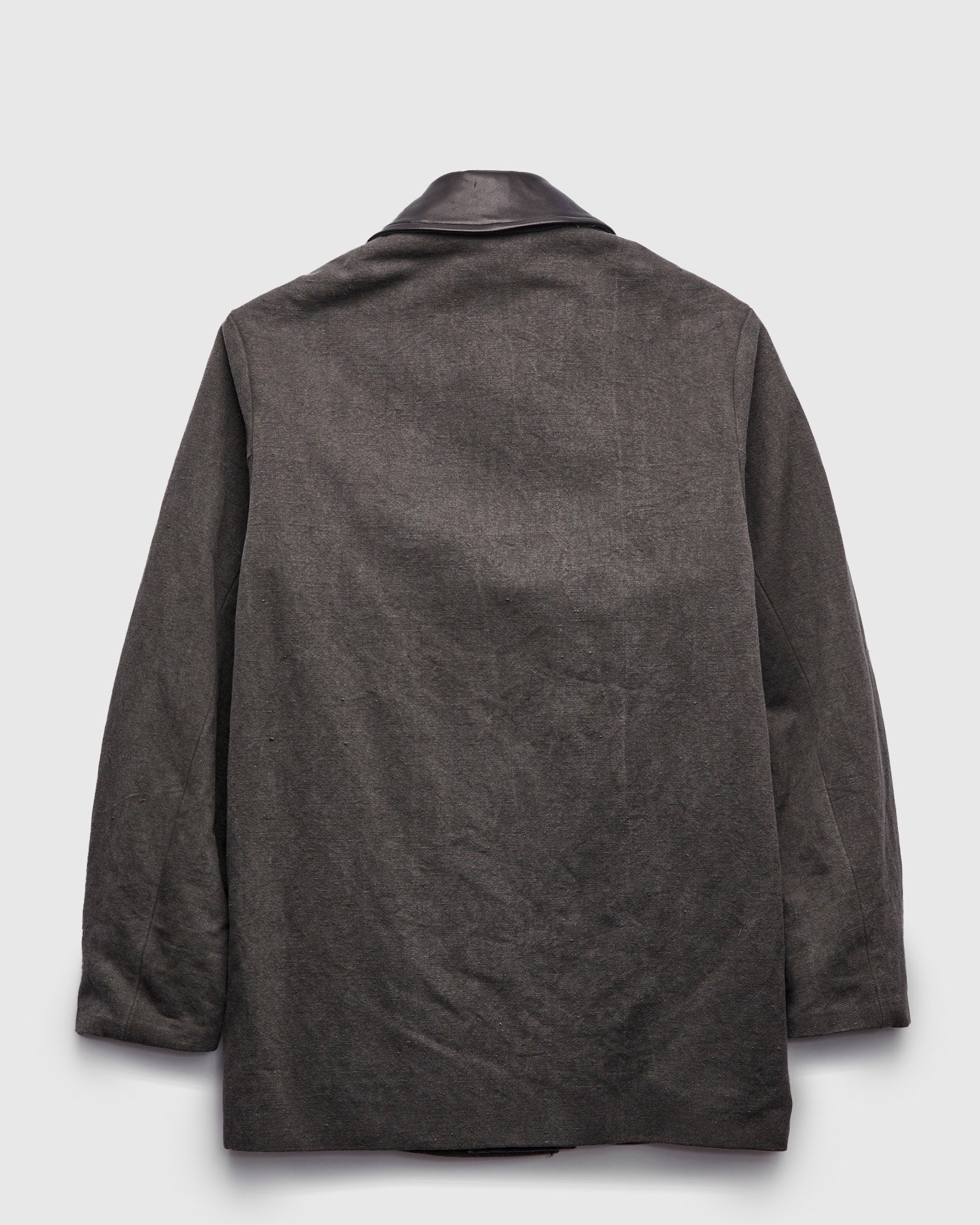 Cotton Hemp Work Coat in Sumi - Image 3