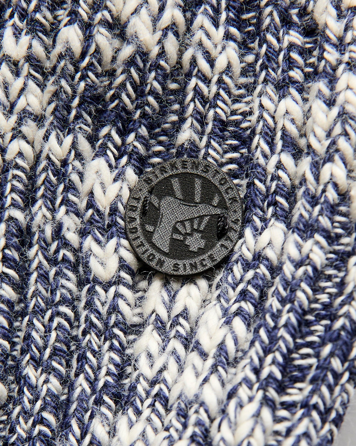 Cotton Slub Crew Sock in Blue - Image 4