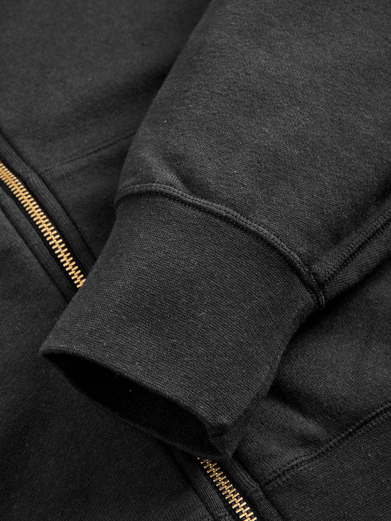 Court Zip Hoodie C/WS in Black - Image 6