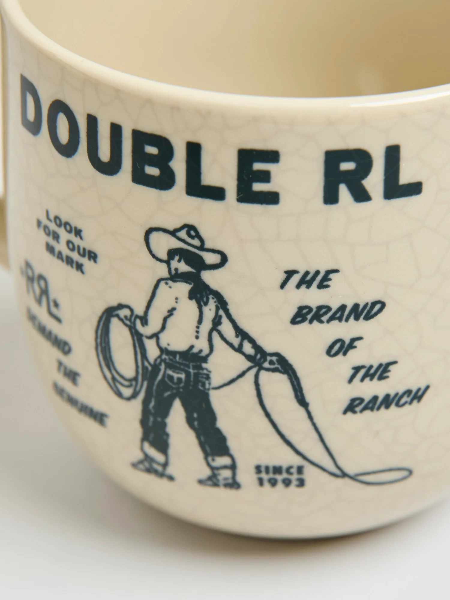 Cowboy Mug in Cream Stoneware - Image 2
