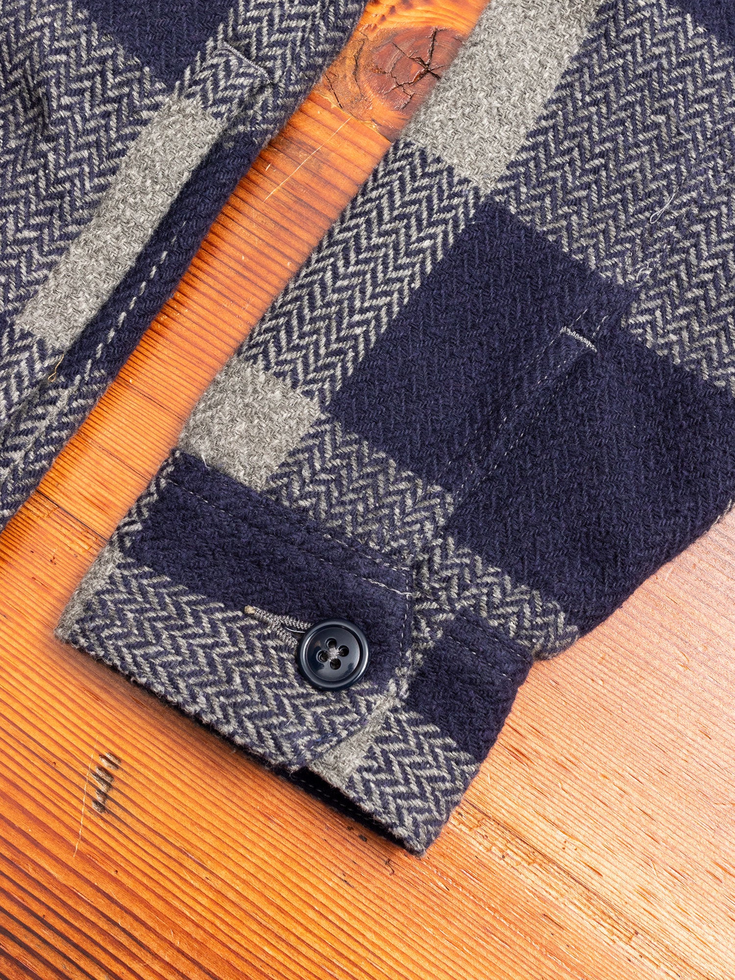CPO Shirt Jacket in Navy Check - Image 5