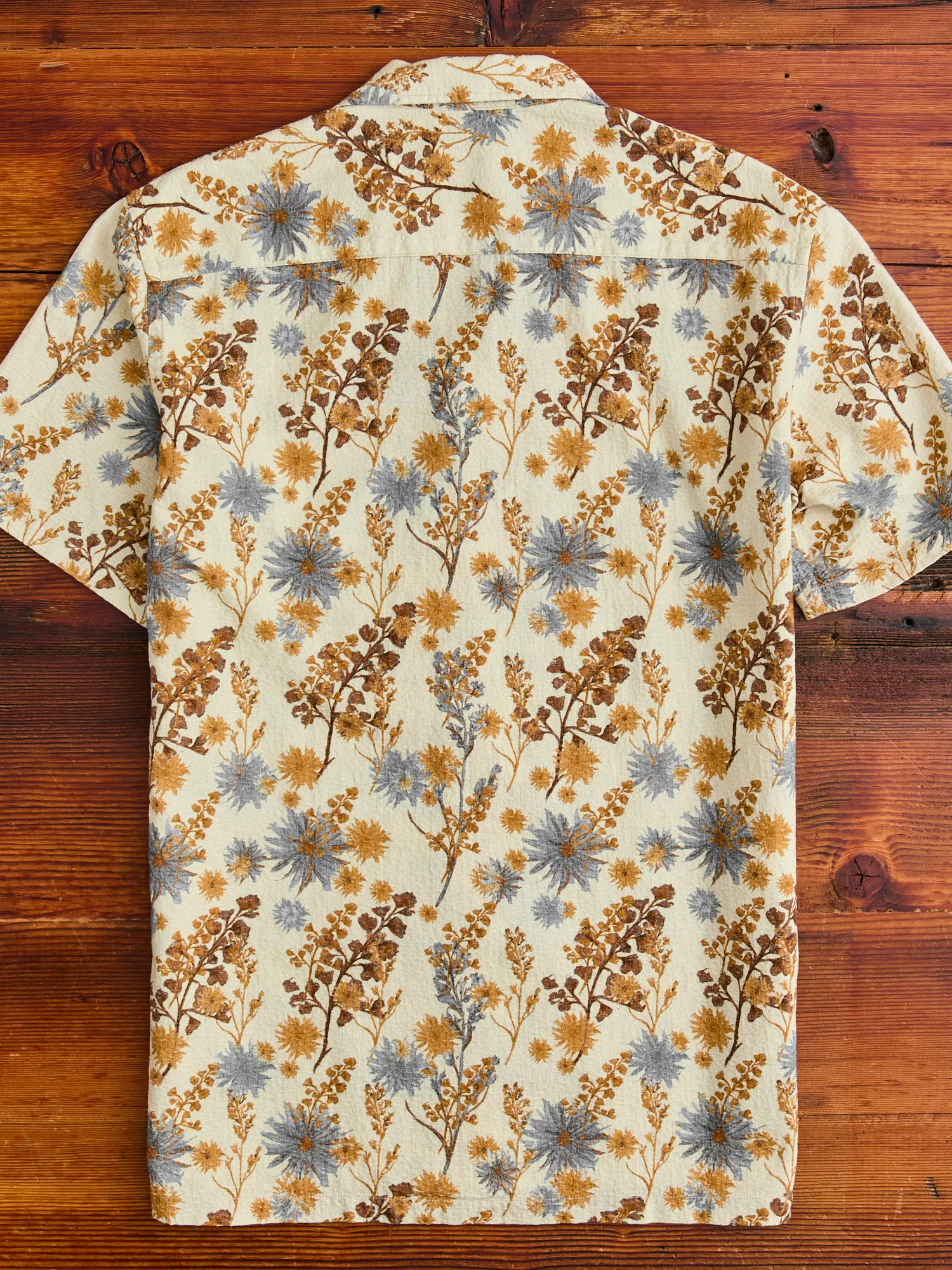 Crammond Shirt in Ecru Thistle Print - Image 8