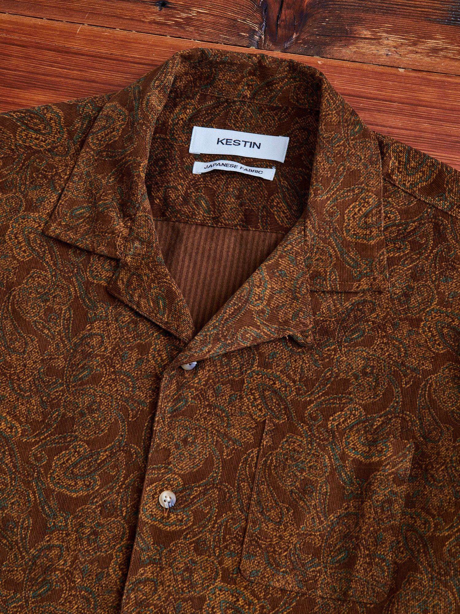 Crammond Shirt in Rust Paisley - Image 3