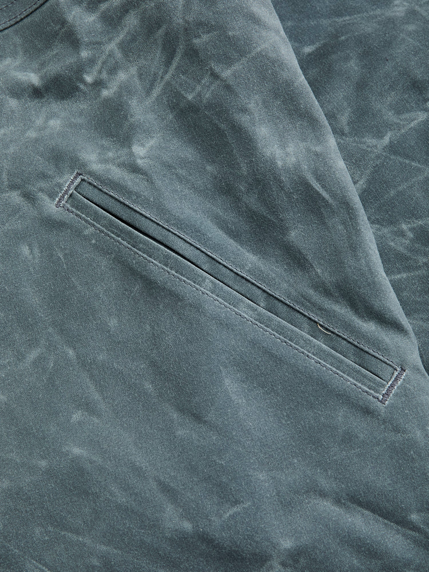 Waxed Canvas Crissman Overshirt in Harbor Blue - Image 6