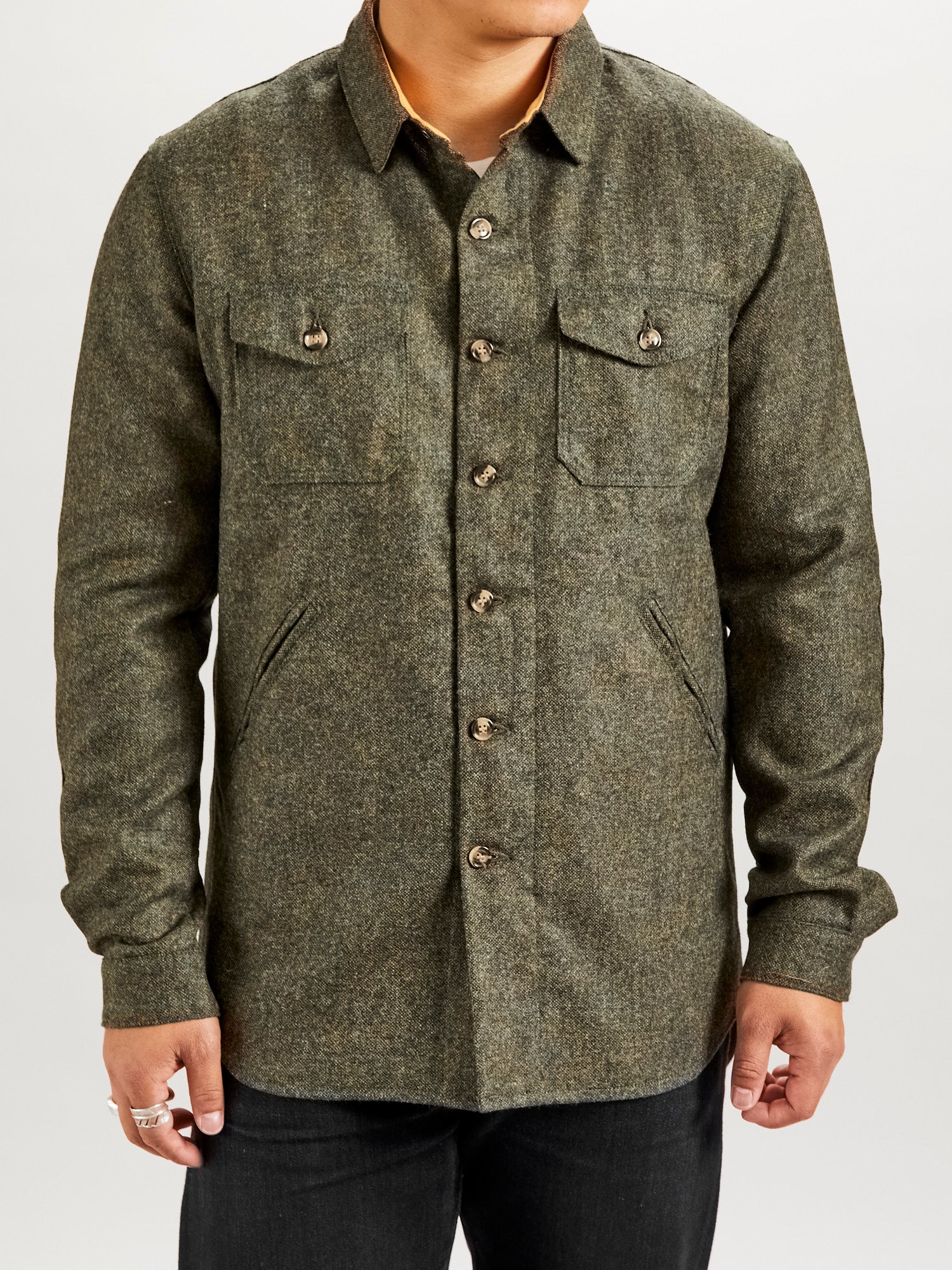Crissman Overshirt in Hunter Green - Image 2