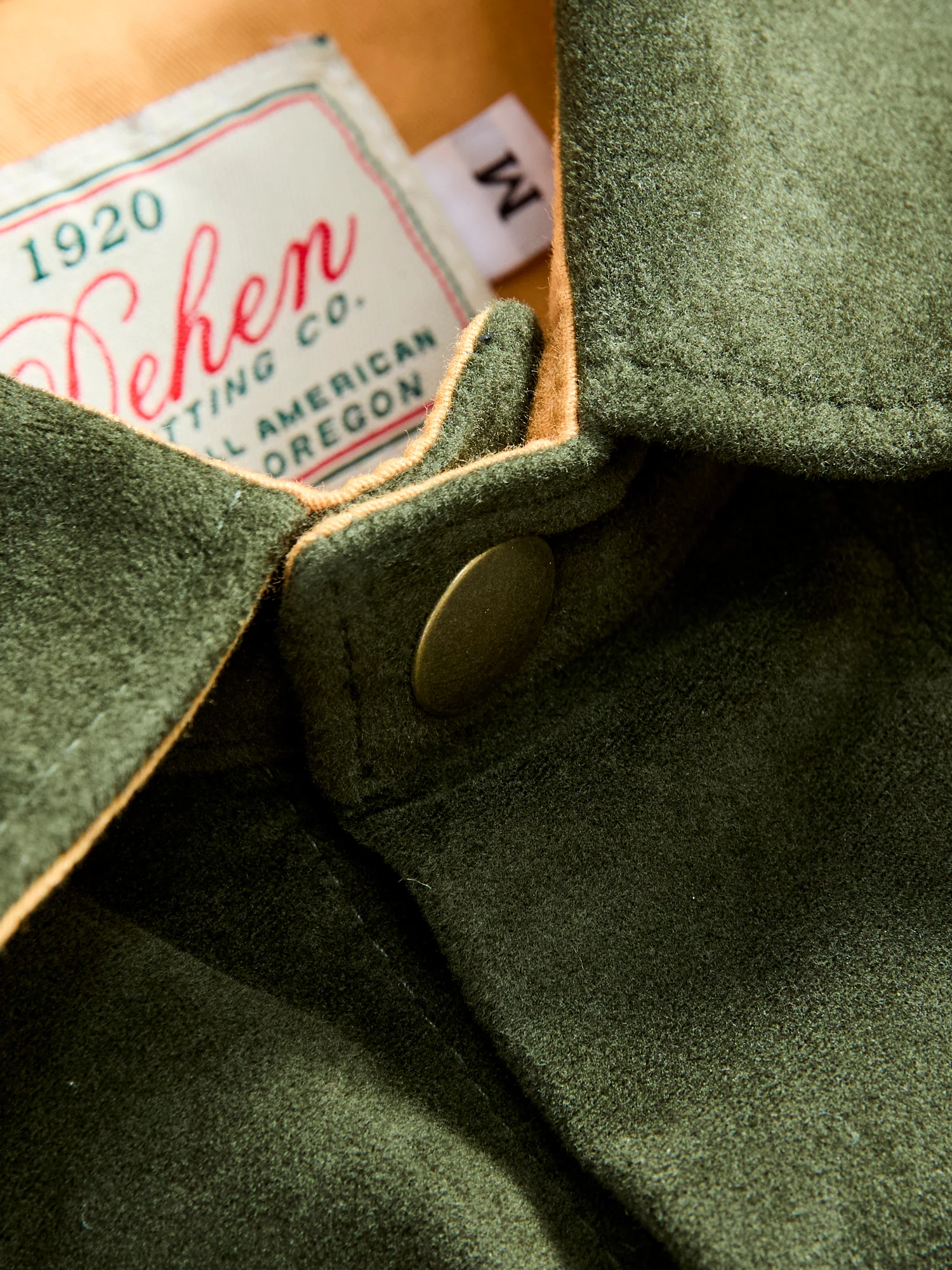 Crissman Overshirt in Loden Moleskin - Image 6
