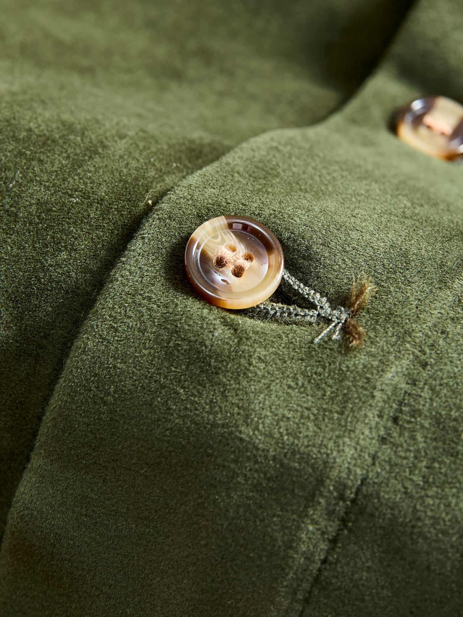 Crissman Overshirt in Loden Moleskin - Image 7