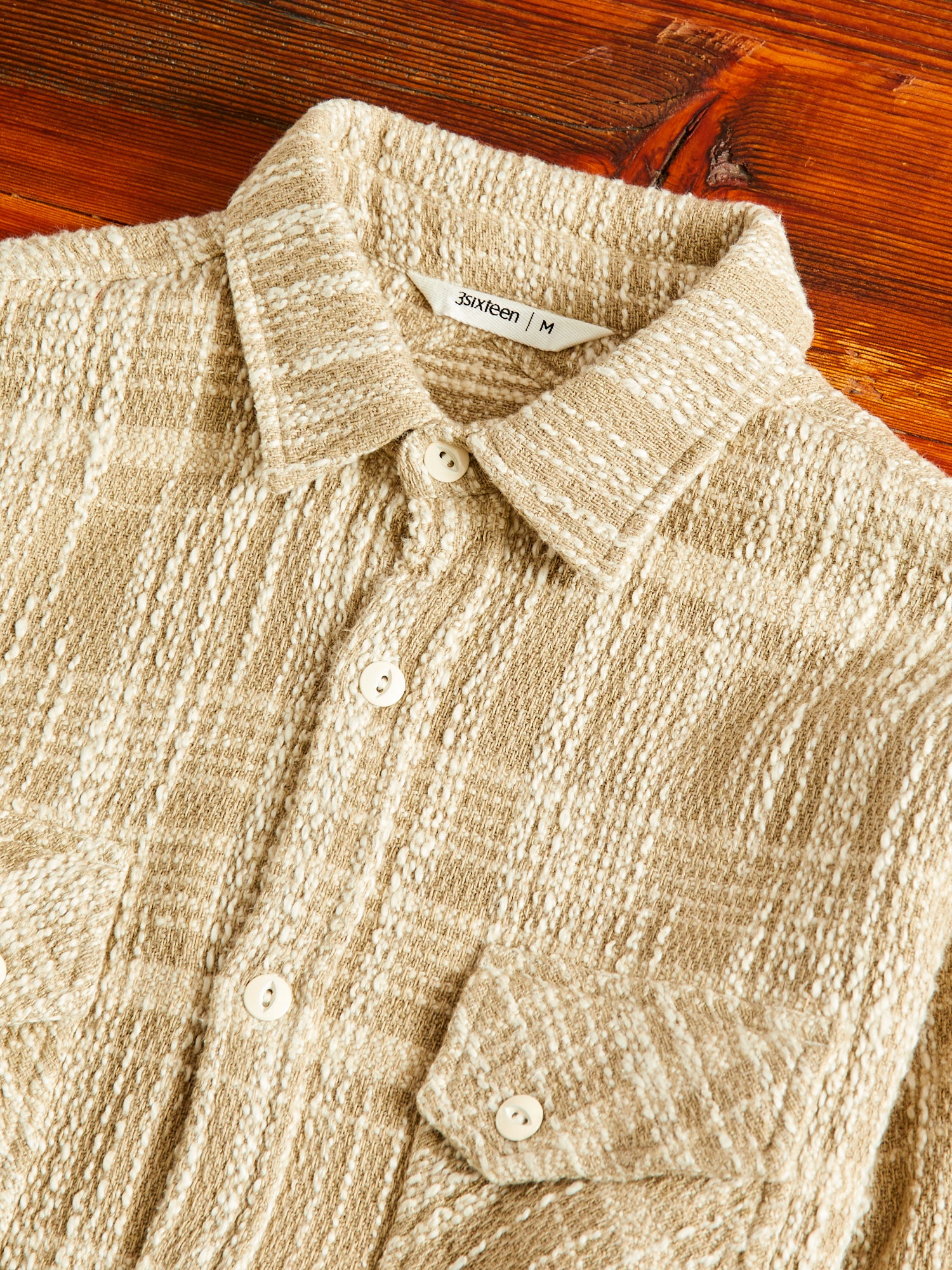 Crosscut Flannel in Alabaster Jacquard - Image 3