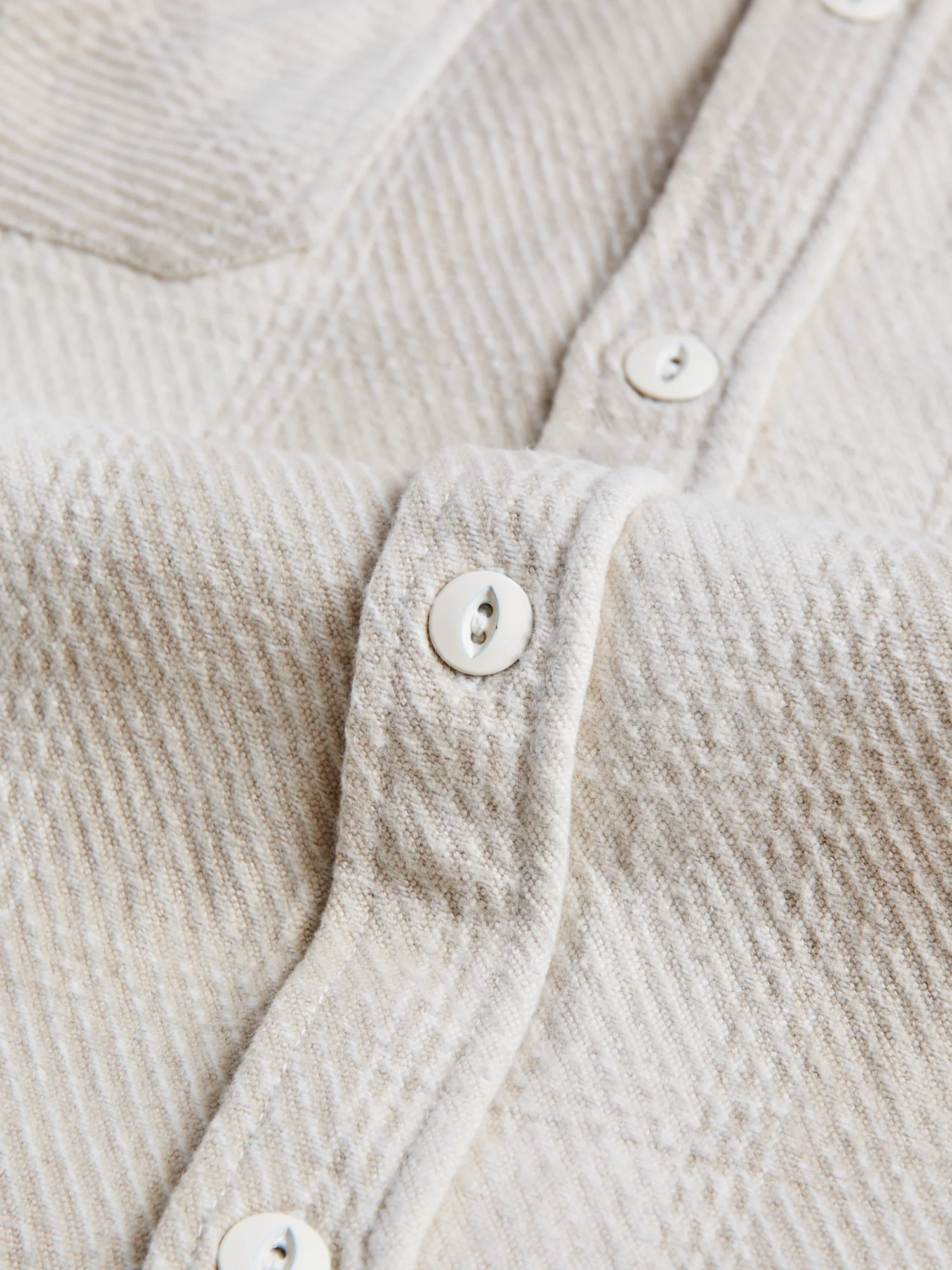 Crosscut Flannel in Alabaster Twill - Image 6