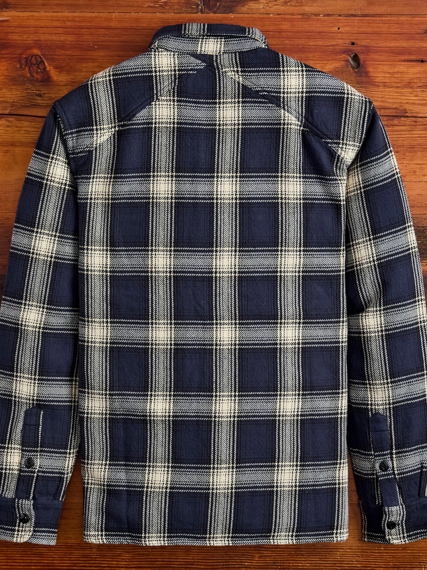 Crosscut Flannel in Midnight Plaid - Image 3