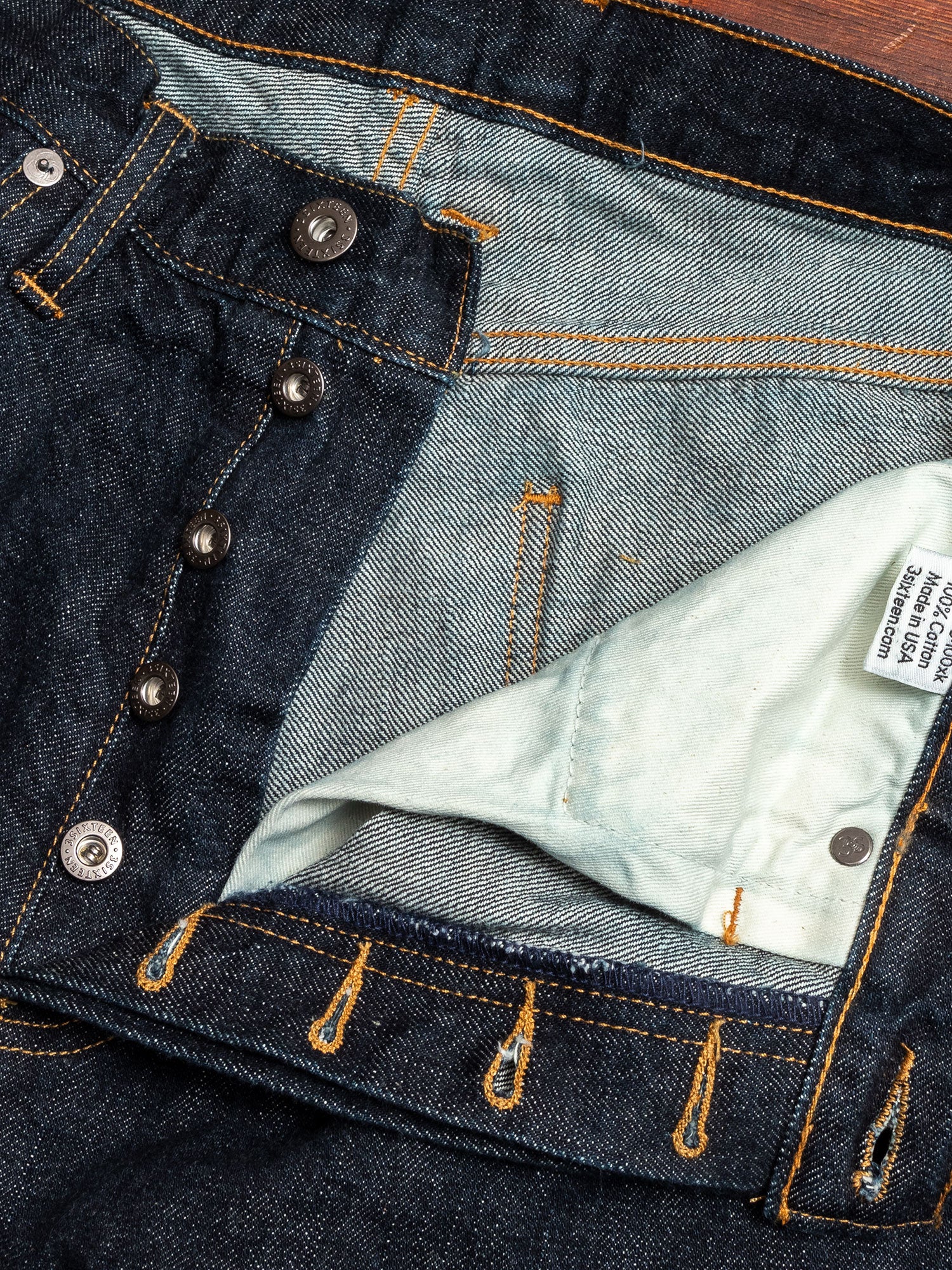 CT-100xk "Kibata" 14oz One Wash Selvedge Denim - Classic Tapered Fit - Image 6