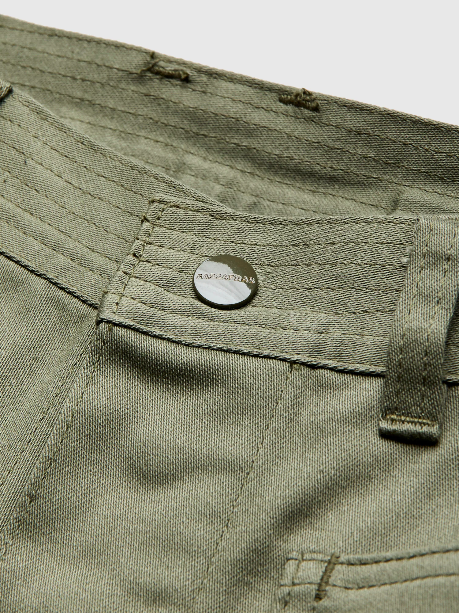Cultivator Pants in Olive Satin Back - Image 6