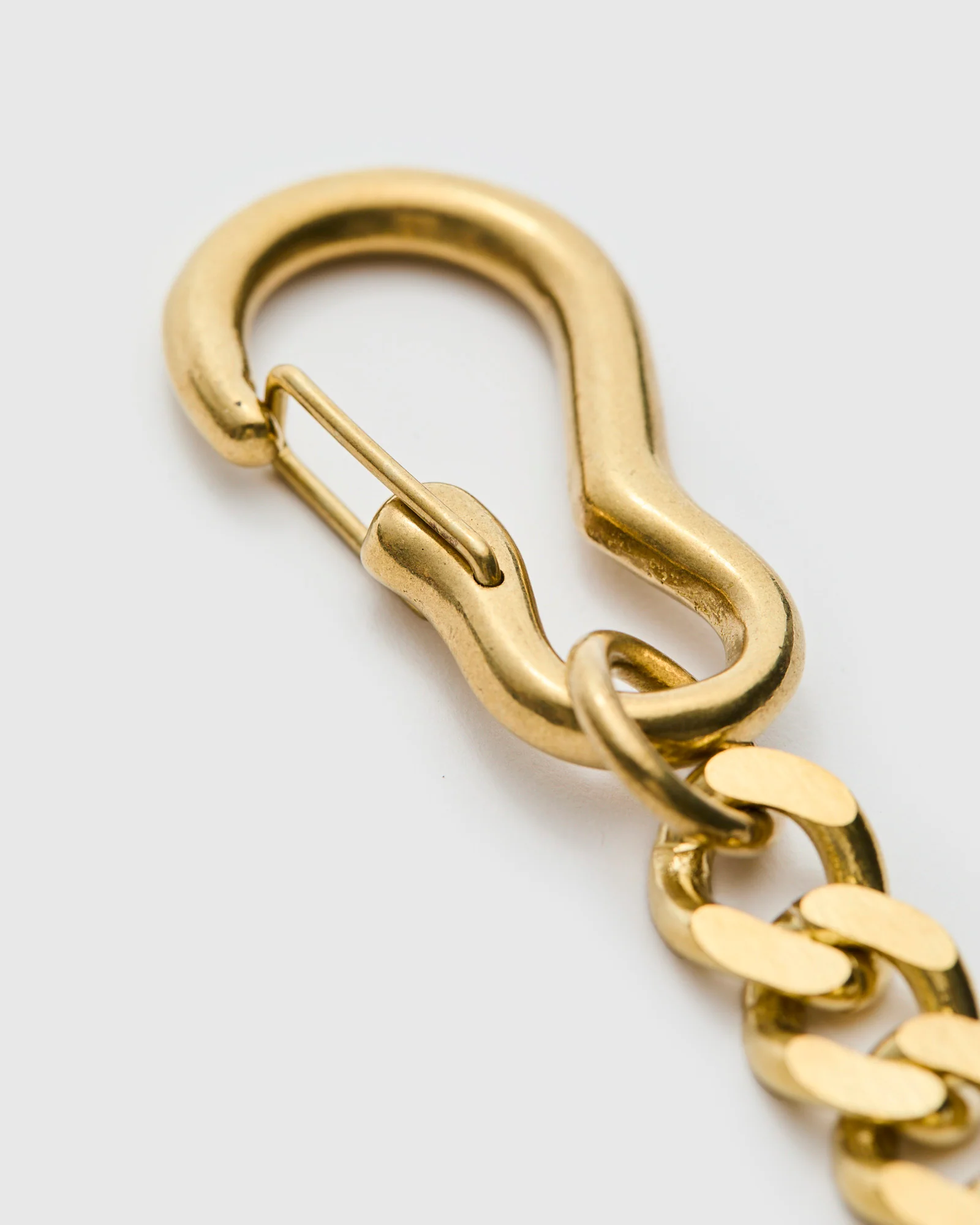 Cut Edge Chain Carabiner in Brass - Image 3