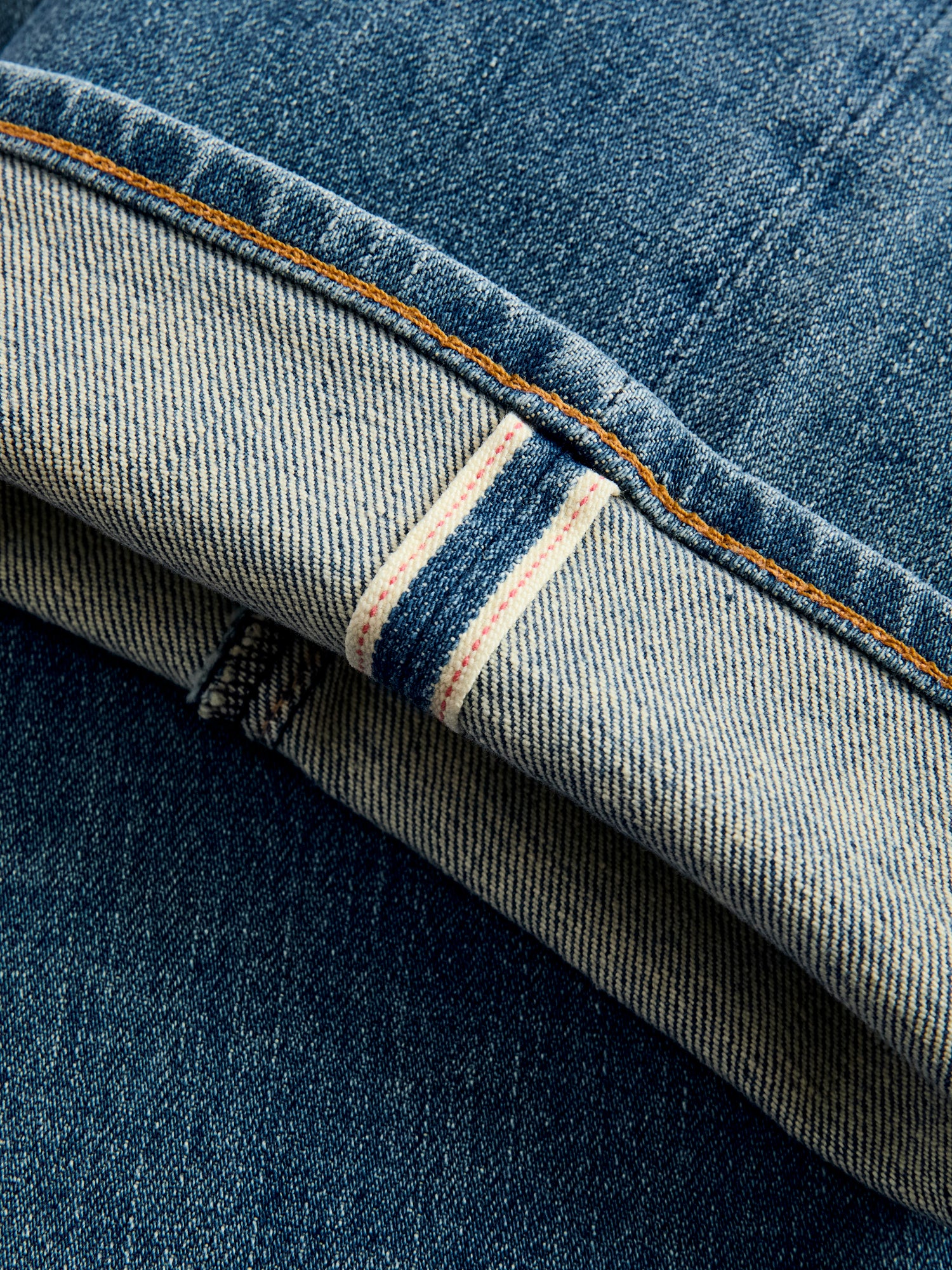 "Cyndi" 10.5oz Washed Indigo Stretch Selvedge Denim - Hammer Straight - Image 12